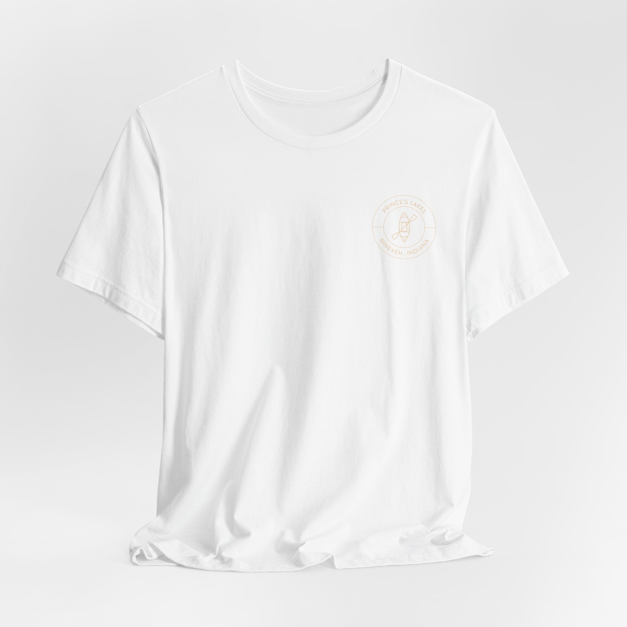Kayak Pocket & Back Print Prince's Lakes Minimalist Tee —  Short Sleeve Shirt