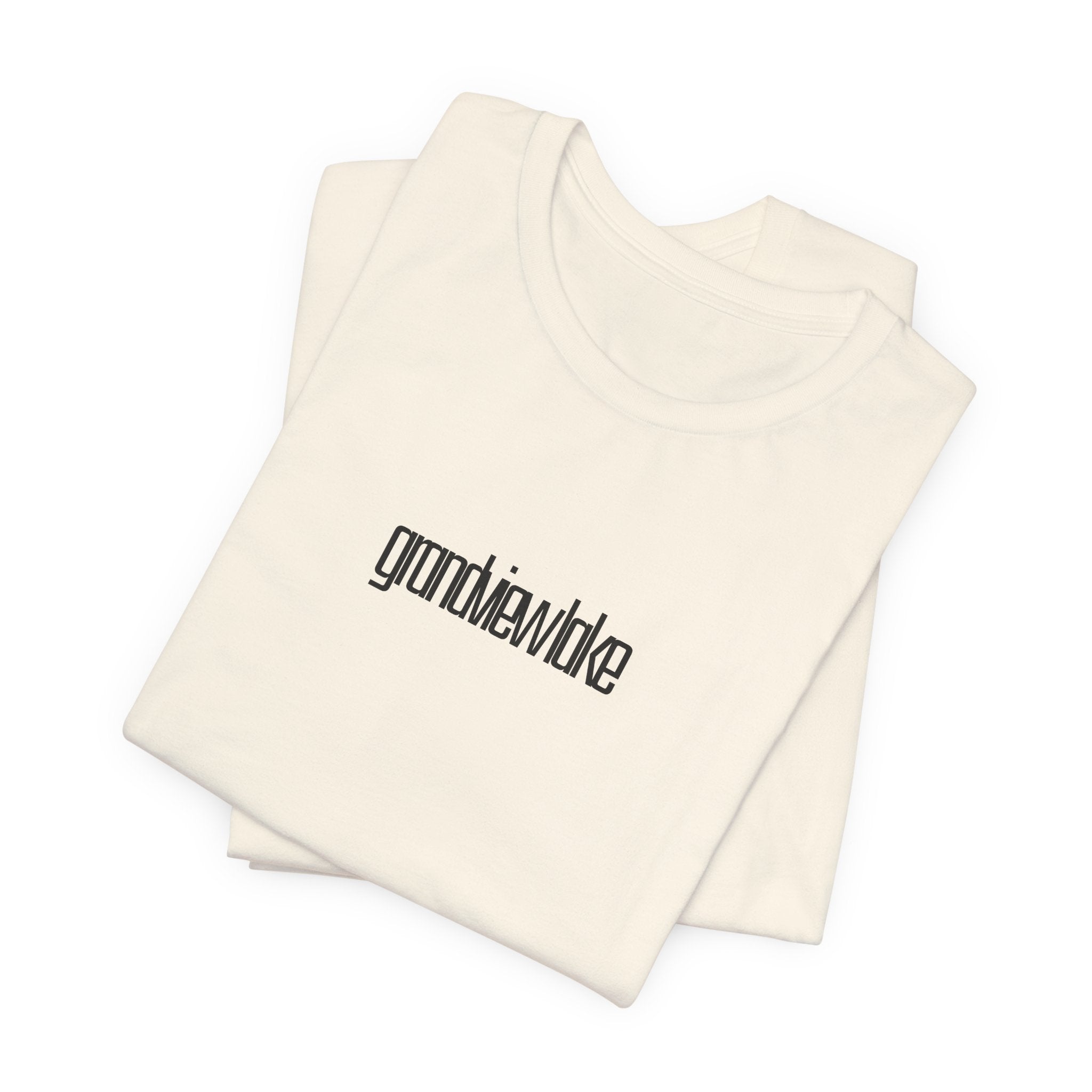 'grandview lake' Graphic Tee —  Minimal Logo T‑Shirt