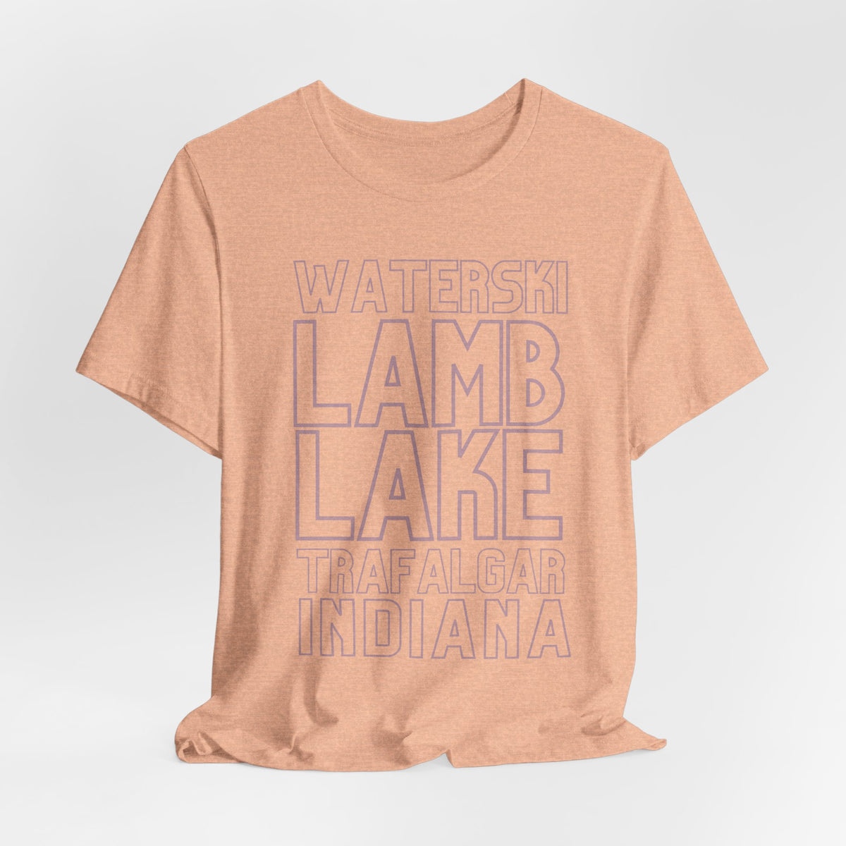 Lamb Lake Columbus Indiana Waterski Tee — Vintage Beach Town T‑Shirt