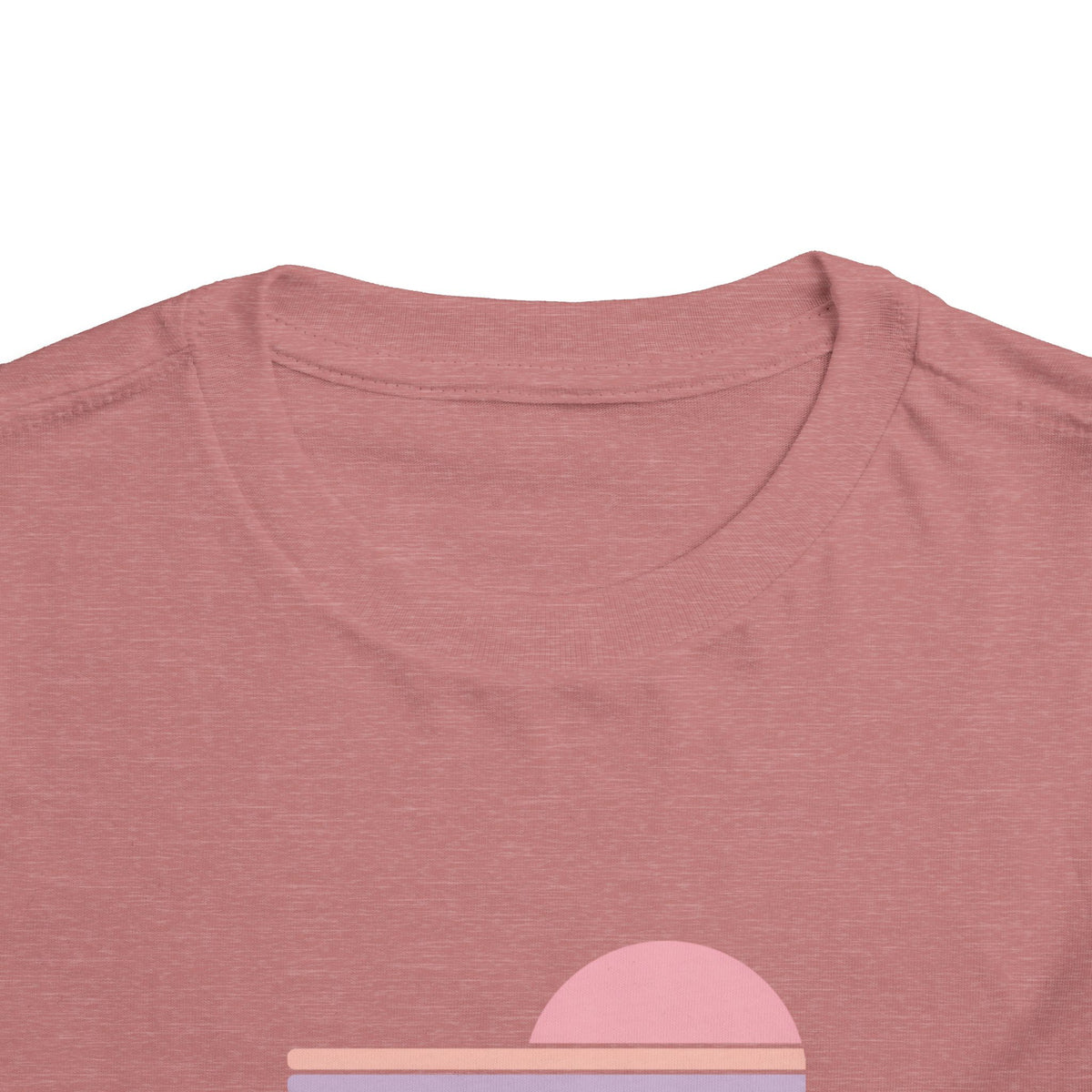 Toddler Tee - Retro Heart Sunset "Lamb Lake"
