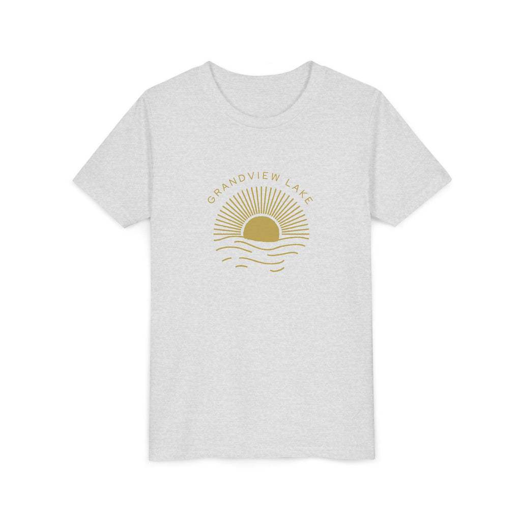 Youth Tee — 'Grandview Lake' Golden Hour Sunset Kids T-Shirt