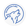 Grandview Lake Full Moon Club Round Vinyl Sticker