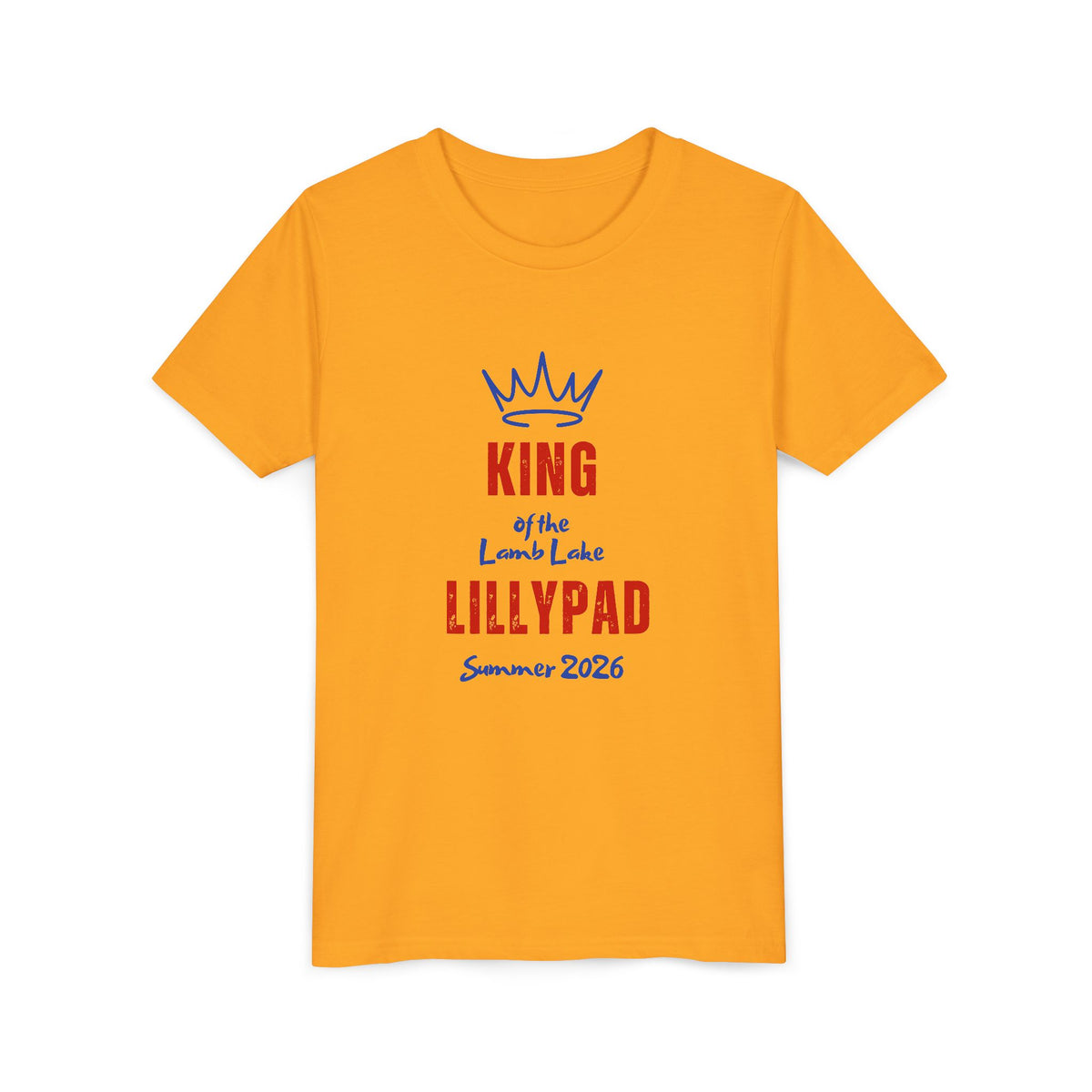 King of the Lamb Lake Lillypad Youth Tee — Cute Summer 2026 Kids Shirt