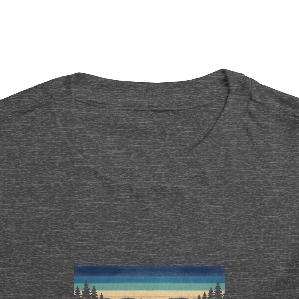 Toddler Tee - "Prince's Lakes" Retro Sunset Graphic