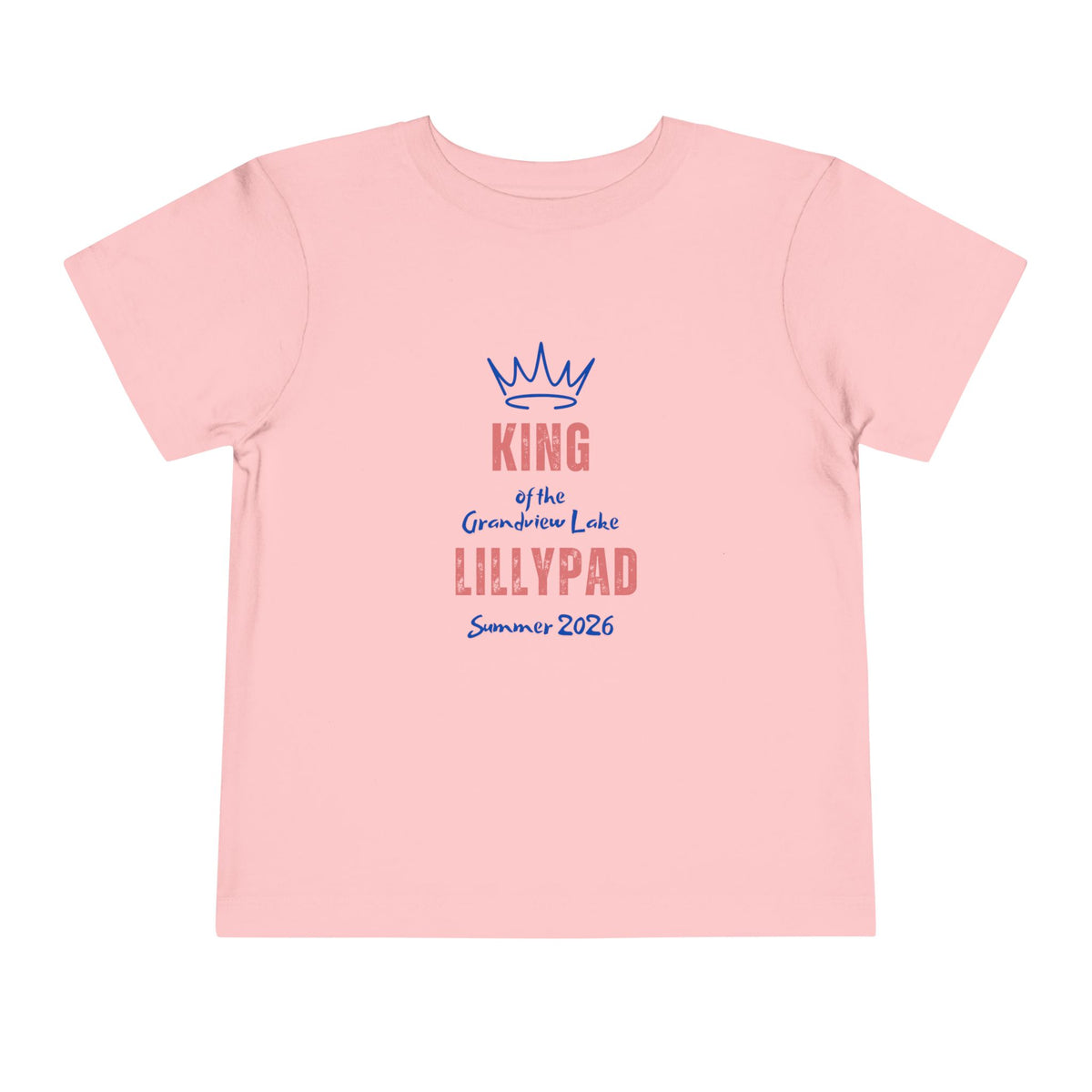 King of the Lillypad Toddler Tee — Grandview Lake Summer 2026'