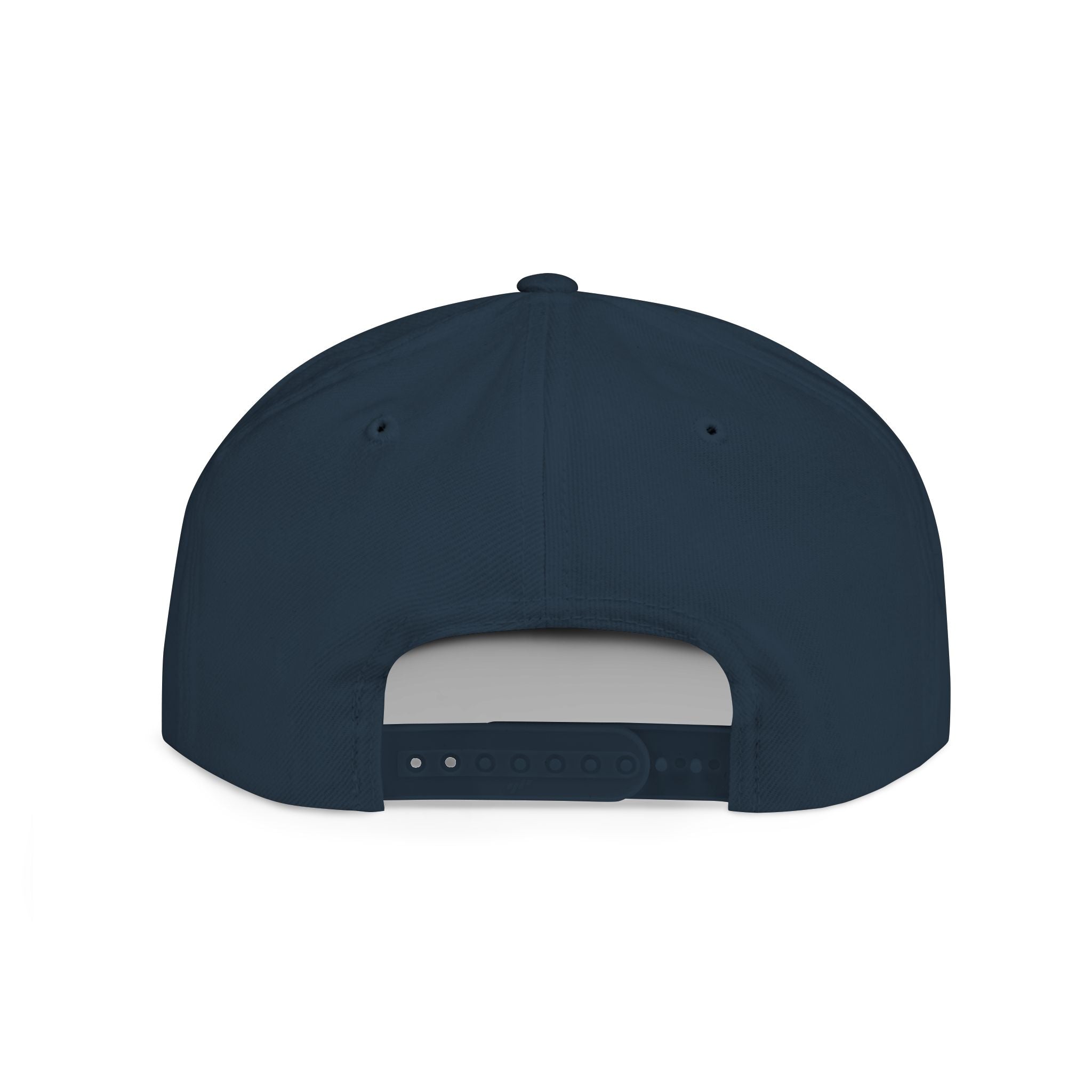 Lamb Lake Flat Bill Snapback Hat — Retro Embroidered Lake Cap
