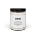 Lilly Pad Scented Soy Candle — 9oz Aromatherapy Candle with Playful Definition Label