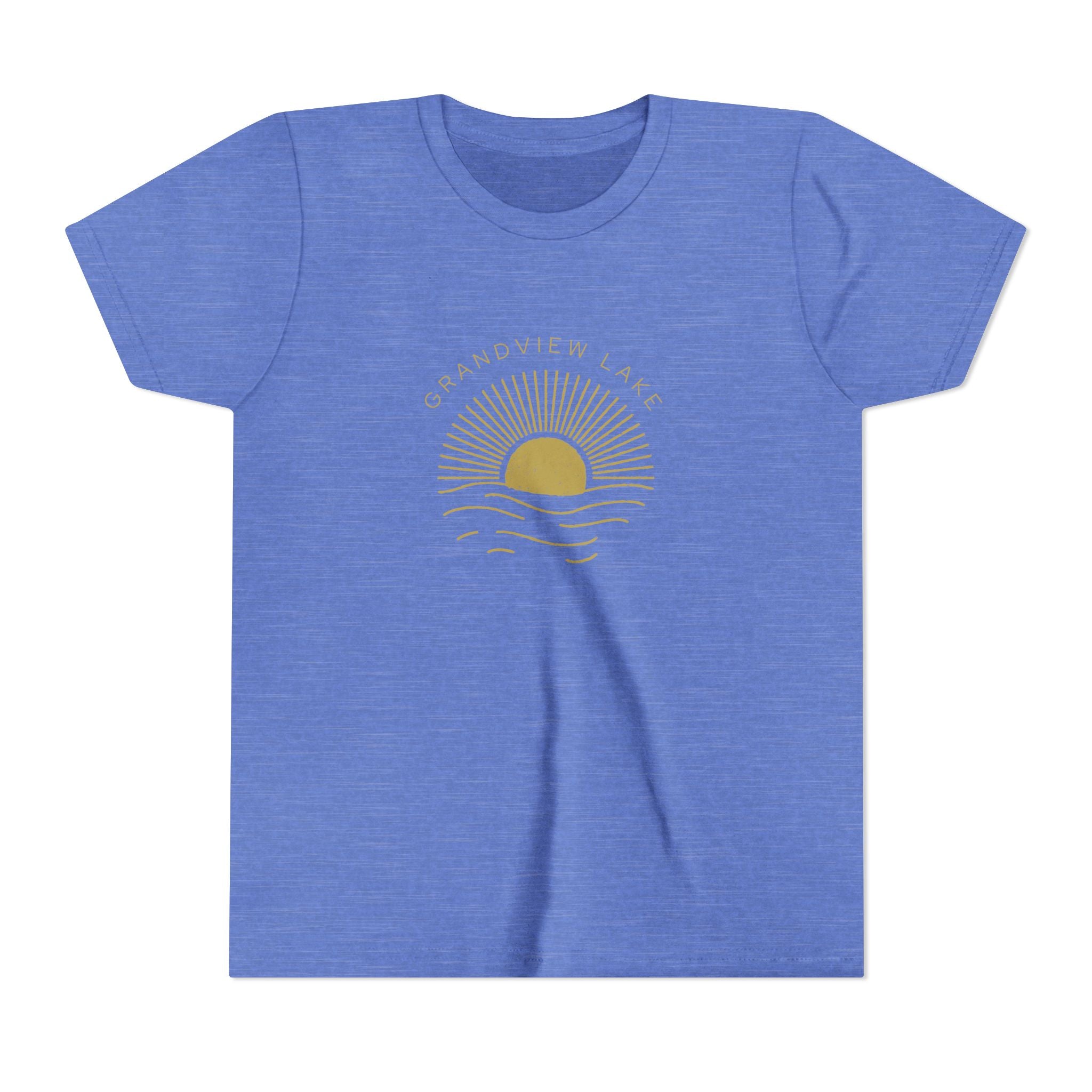 Youth Tee — 'Grandview Lake' Golden Hour Sunset Kids T-Shirt