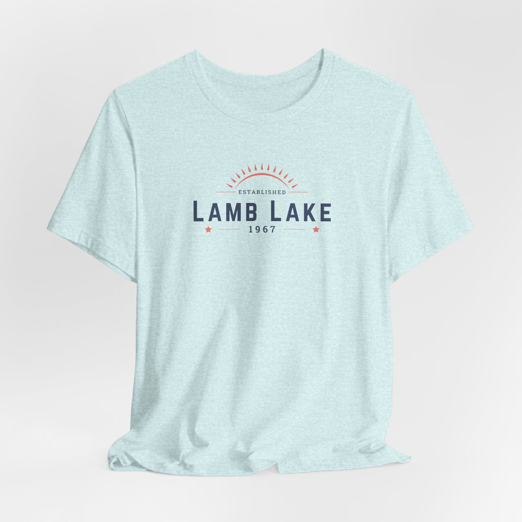 Lamb Lake Tee – Retro Lakeside Graphic T-Shirt