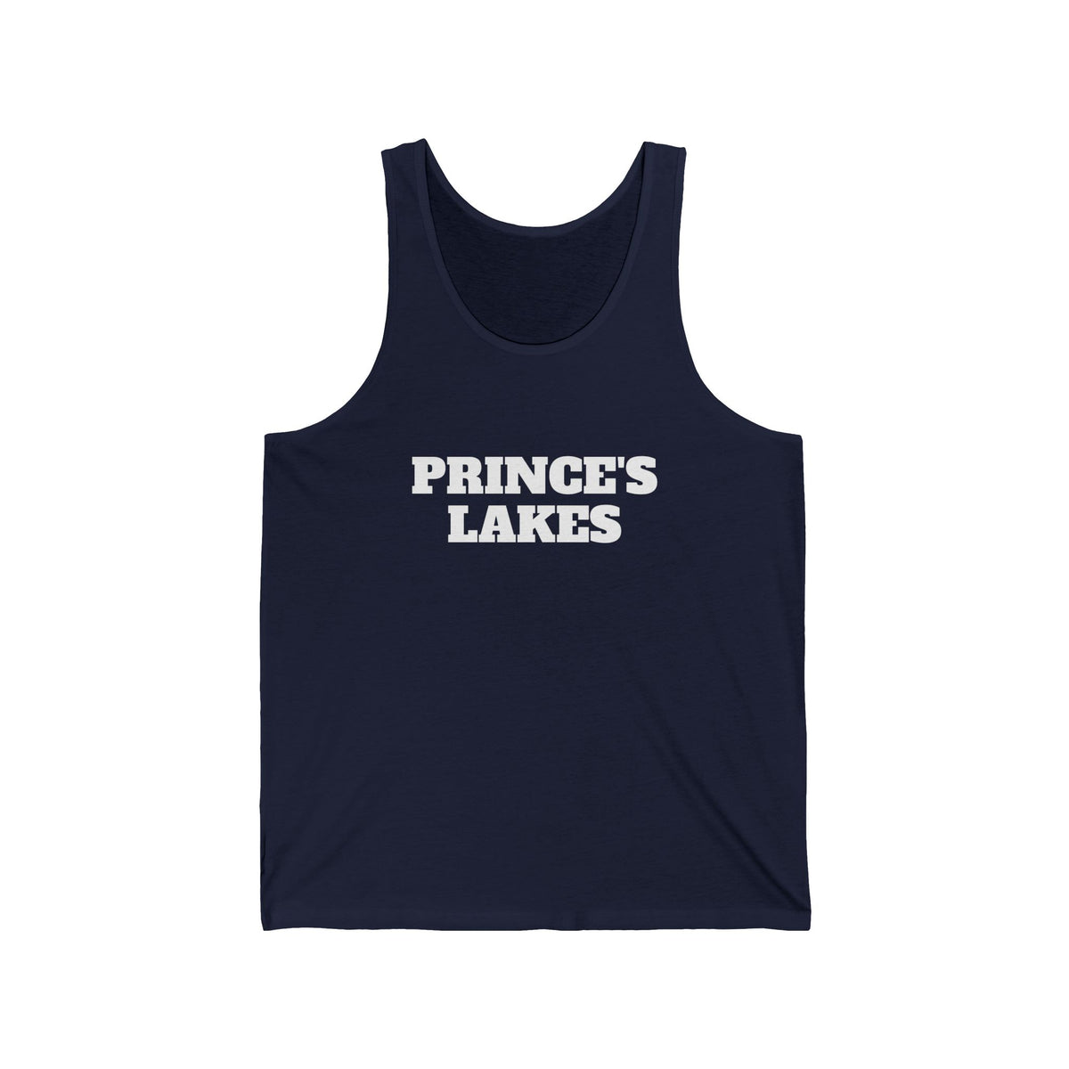 Prince's Lakes Tank Top — Retro Collegiate Graphic Lake Shirt
