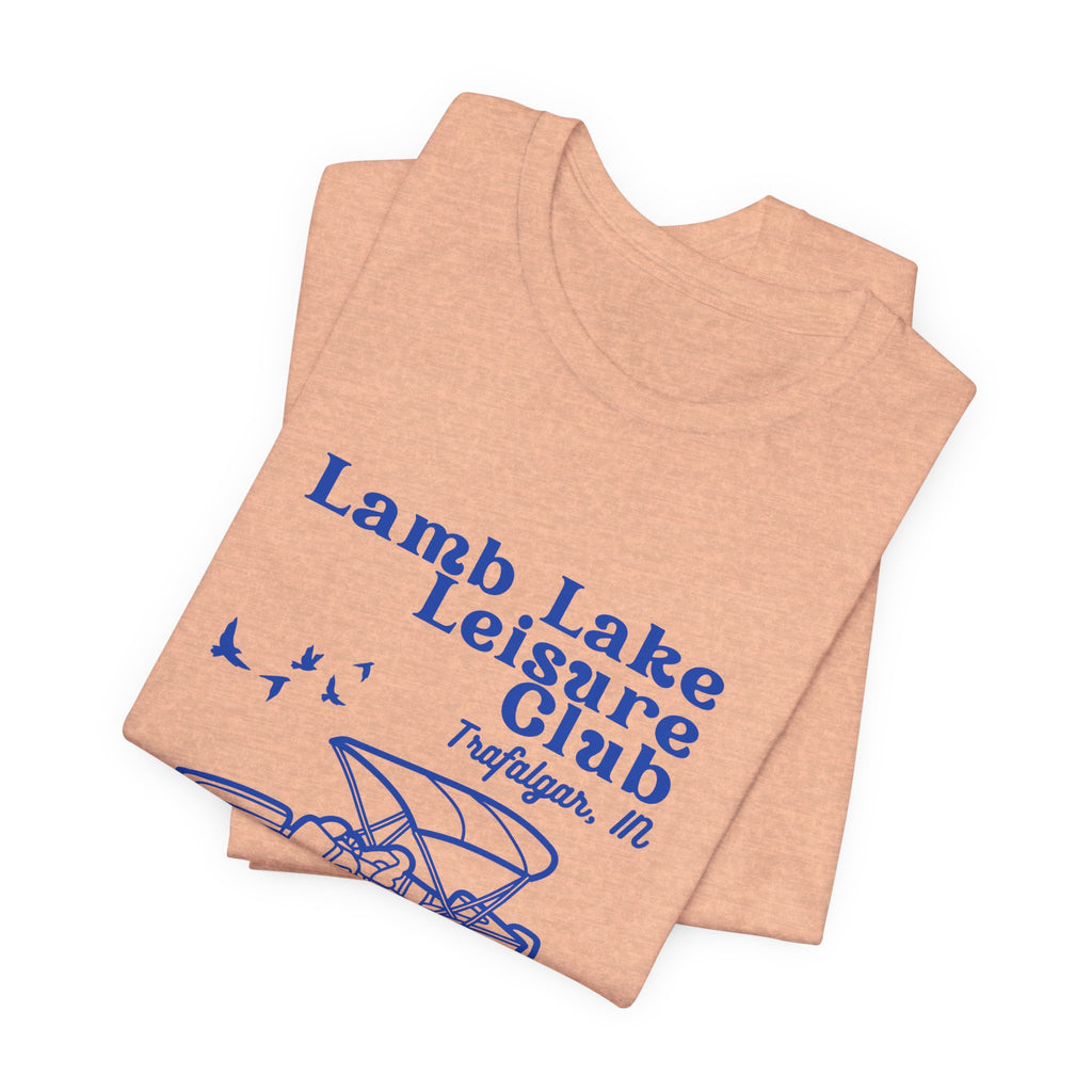 Pontoon Tee – "Lamb Lake Leisure Club" Vintage Boating T-Shirt