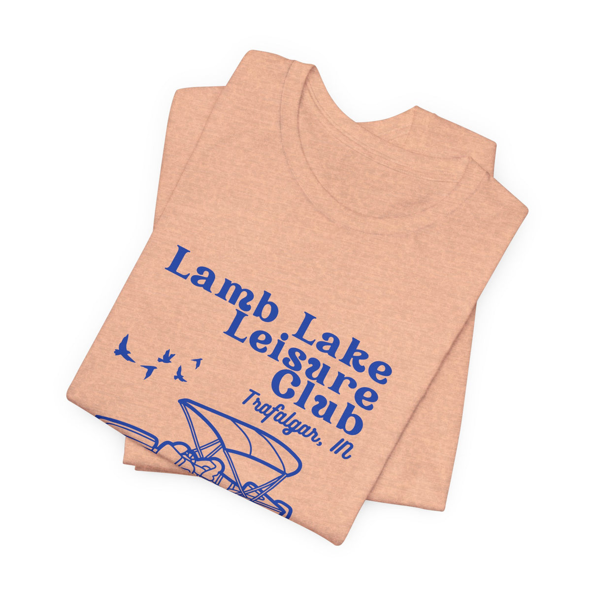 Pontoon Tee – "Lamb Lake Leisure Club" Vintage Boating T-Shirt