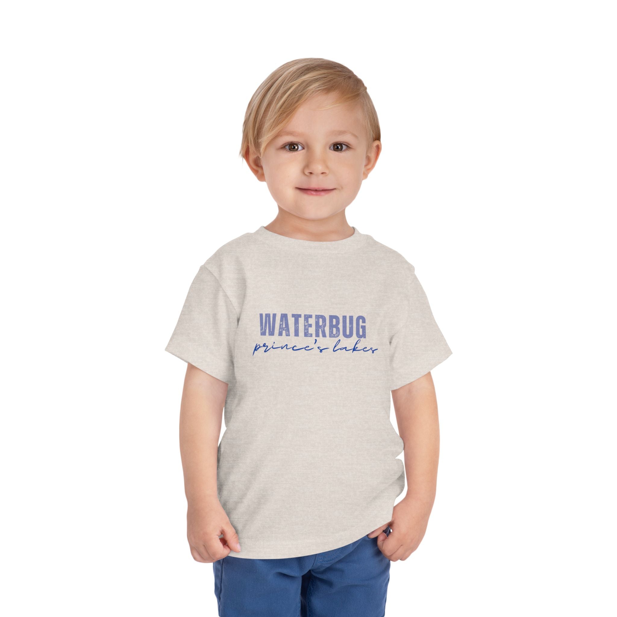 Toddler Tee — "WATERBUG prince's lakes" Water-Inspired Kids T-Shirt