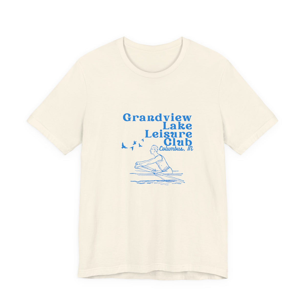 Kayak Tee – "Grandview Lake Leisure Club" Vintage Boating T-Shirt
