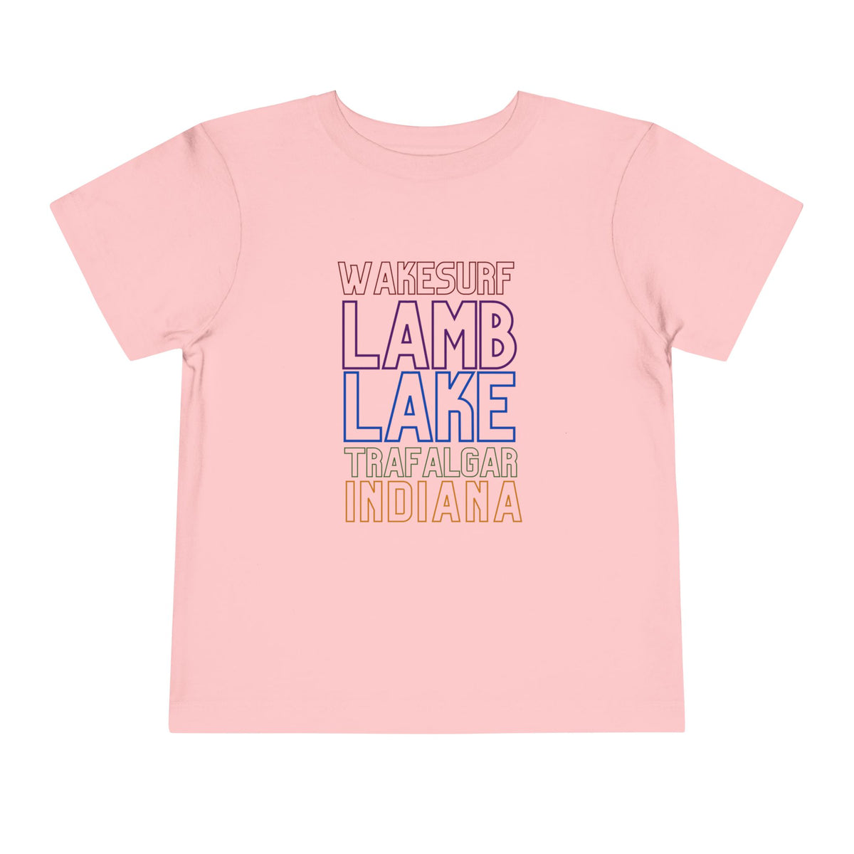 Lamb Lake Trafalgar Indiana Toddler Tee — Wakesurf Summer Shirt