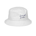 Embroidered "Lamb Lake" Script Bucket Hat — Casual Summer Fishing & Outdoor Hat