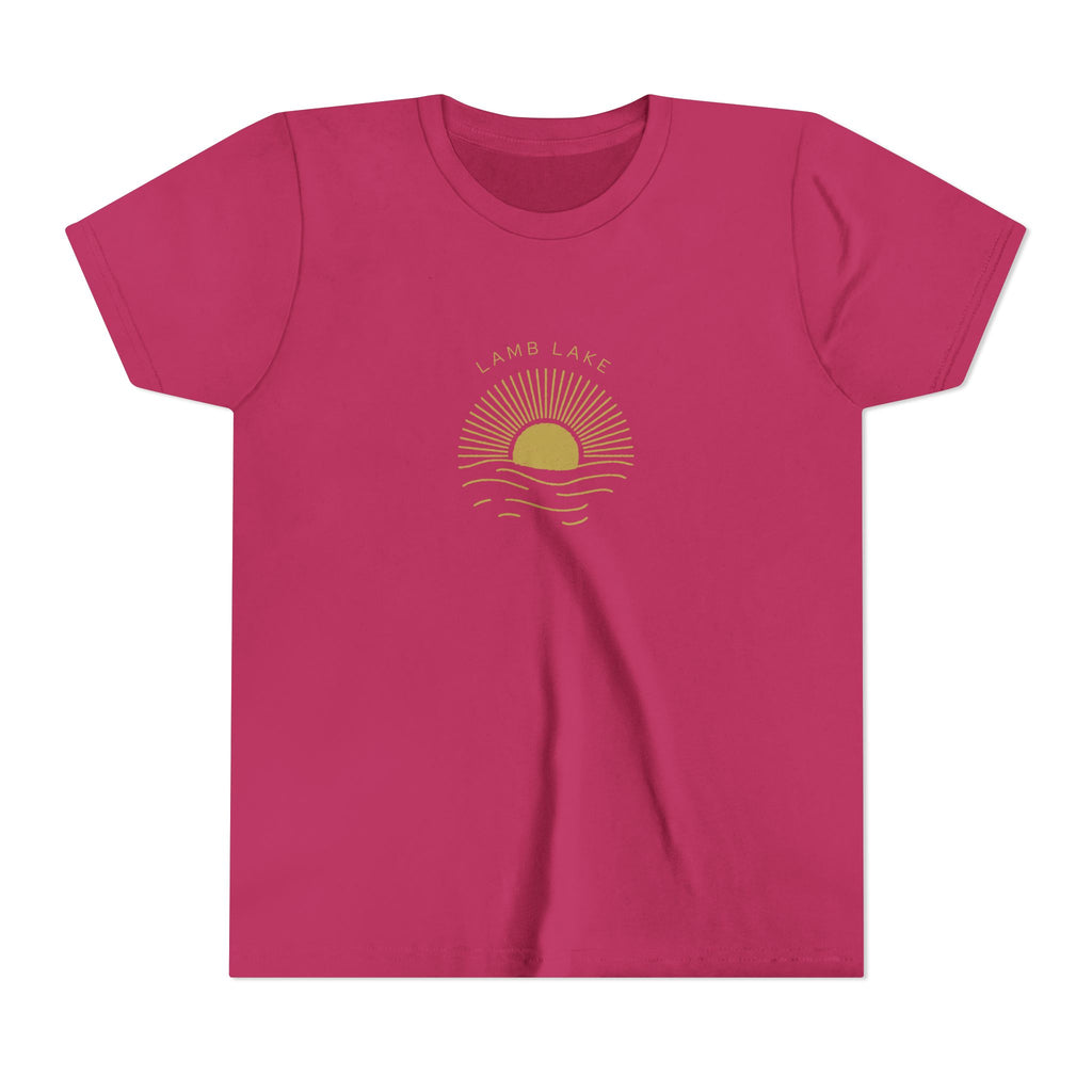 Youth Tee — 'Lamb Lake' Golden Hour Sunset Kids T-Shirt