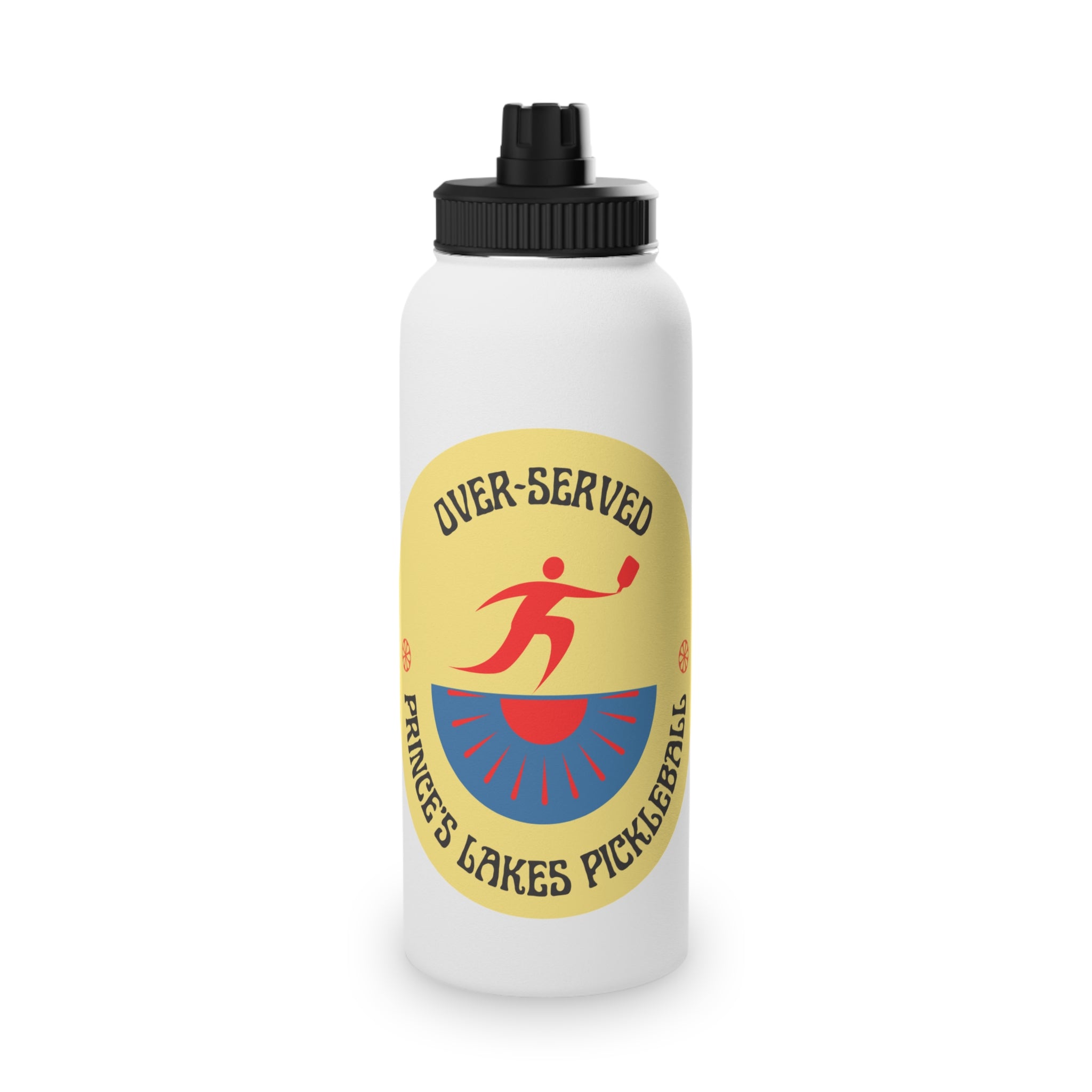 Over-Served Prince’s Lakes Pickleball Stainless Steel Water Bottle — Sports Lid