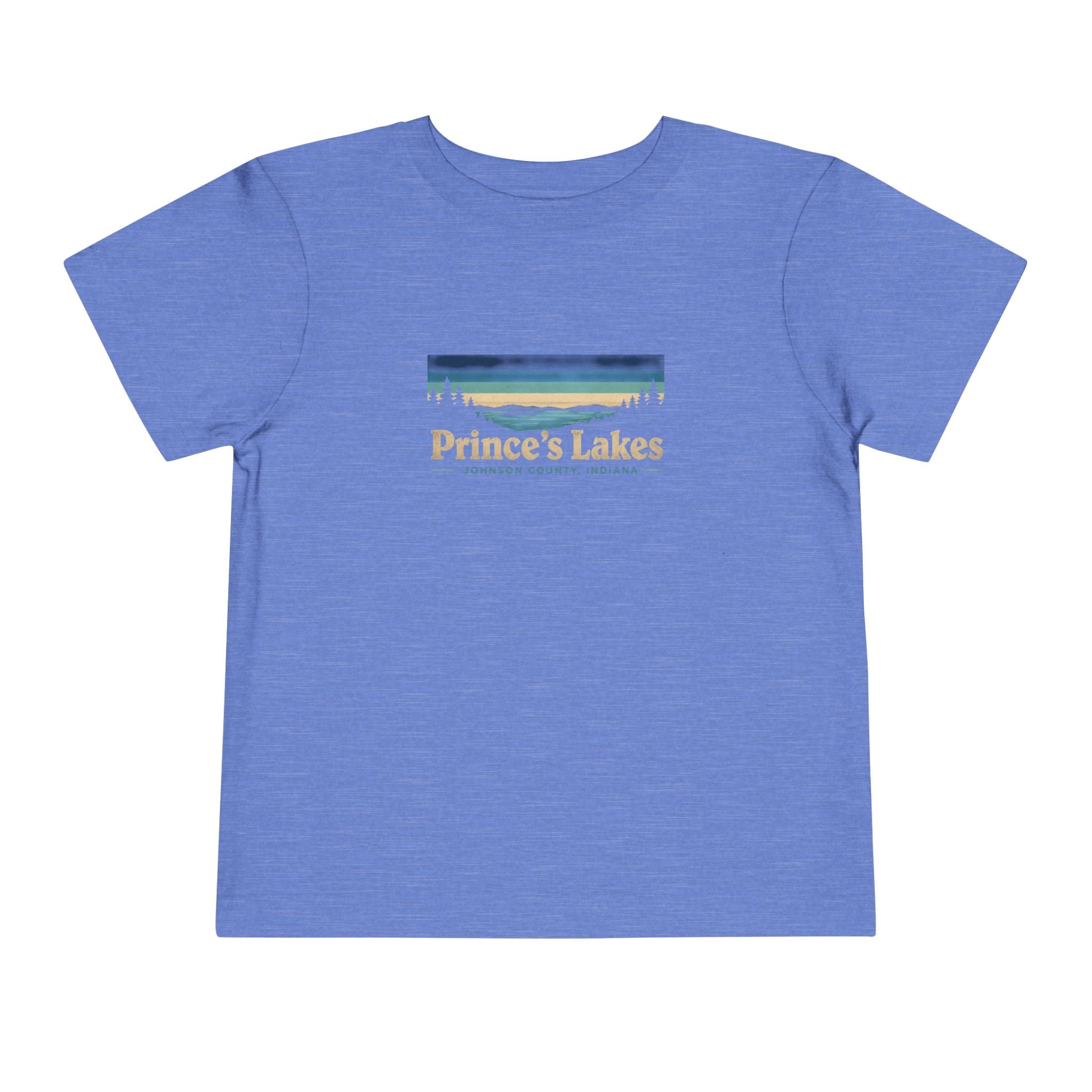Toddler Tee - "Prince's Lakes" Retro Sunset Graphic