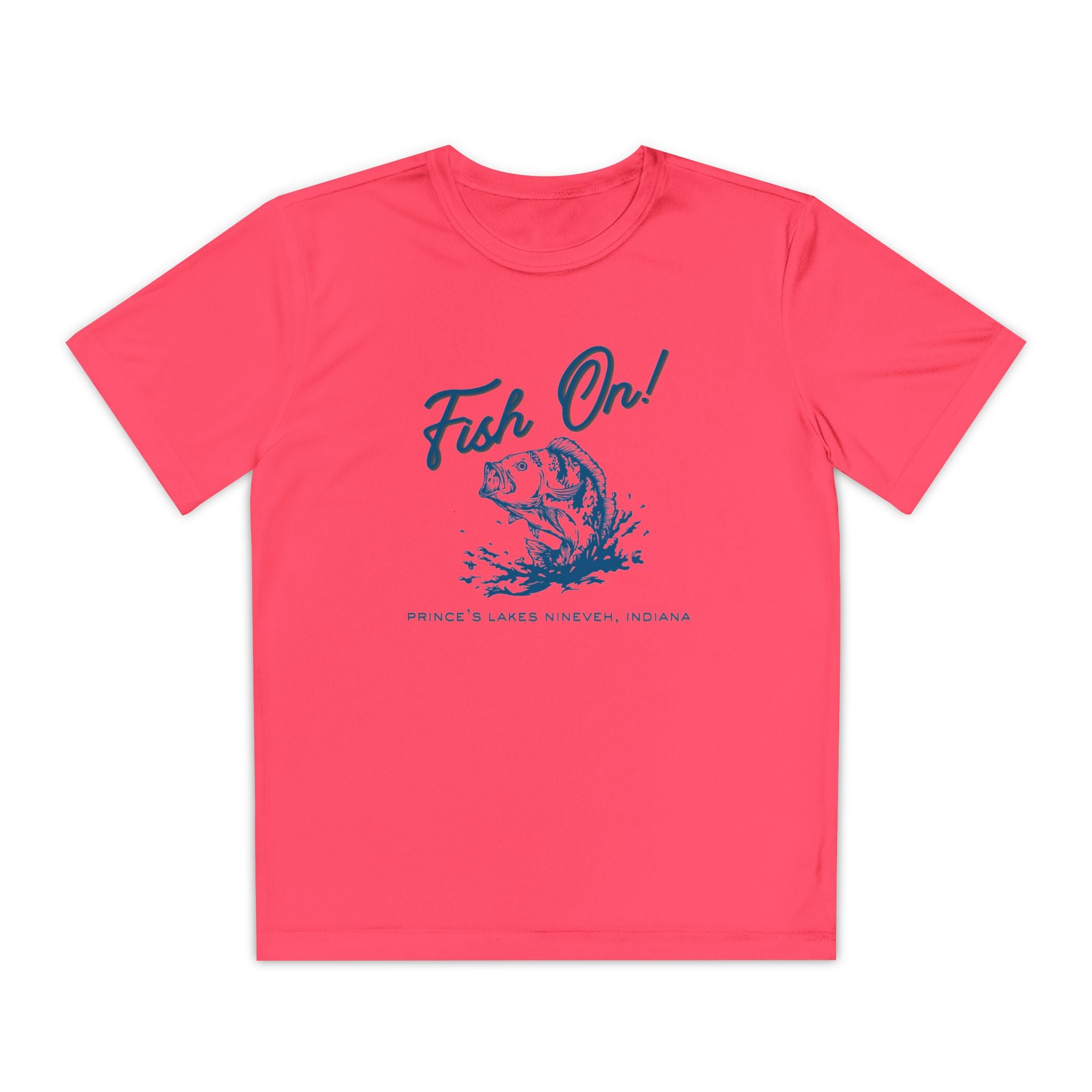 Youth Performance Tee — Prince's Lakes "Fish On!" Graphic T-Shirt