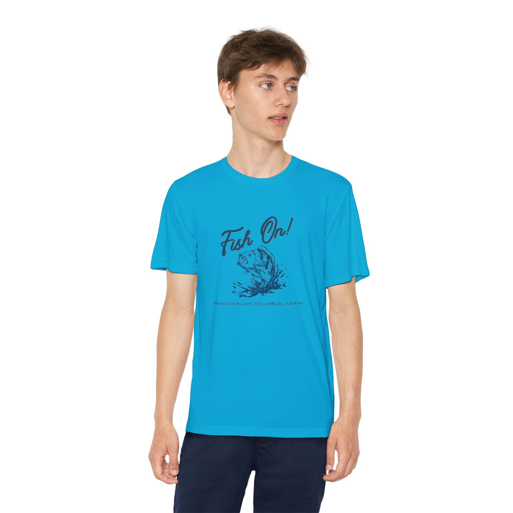 Youth Performance Tee — Grandview Lake "Fish On!" Graphic T-Shirt
