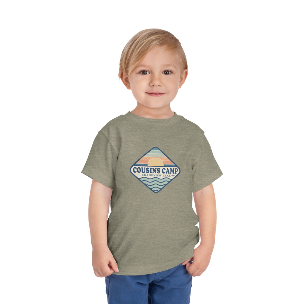 Cousins Camp Toddler Tee — Retro Lakeside Summer Camp Shirt