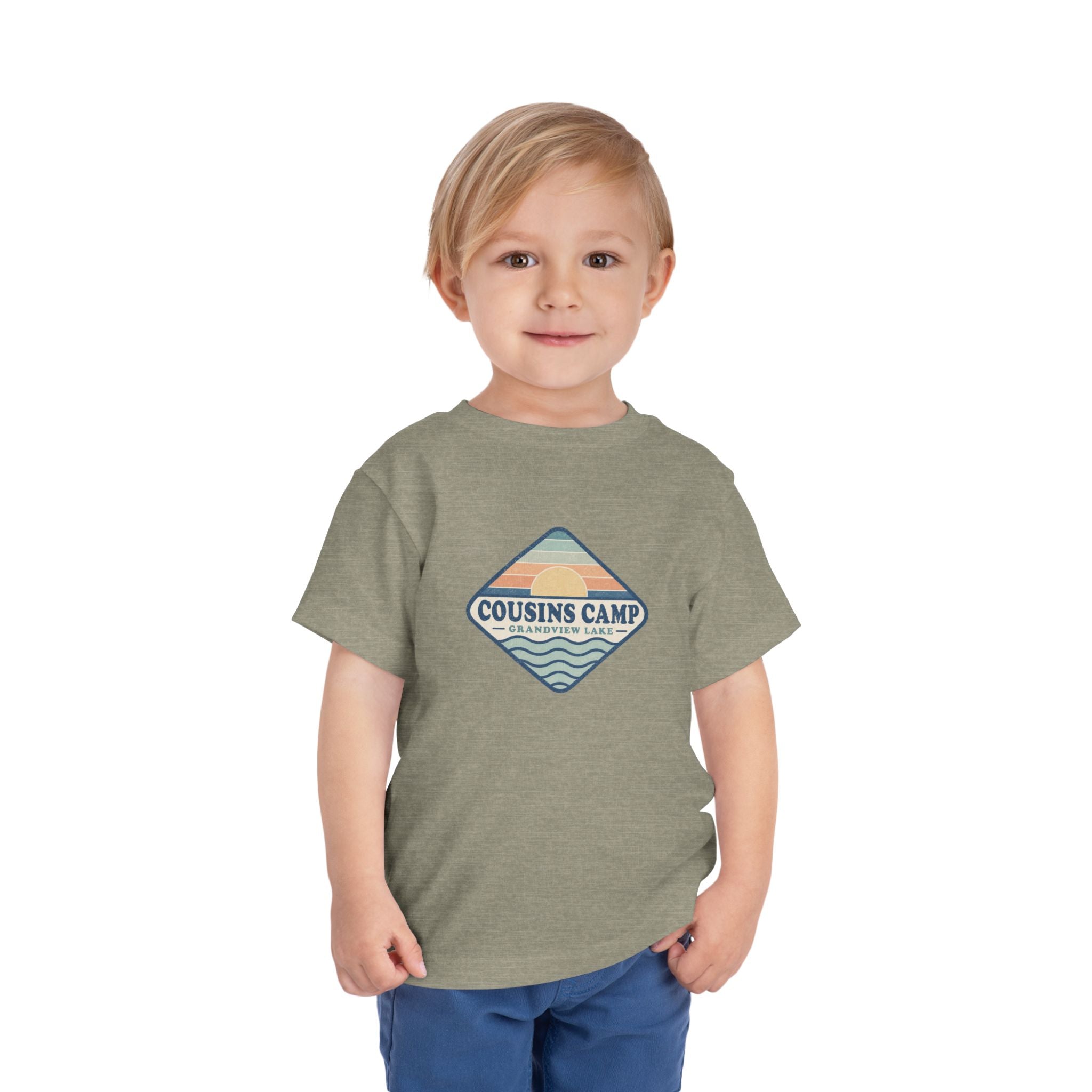 Cousins Camp Toddler Tee — Retro Lakeside Summer Camp Shirt
