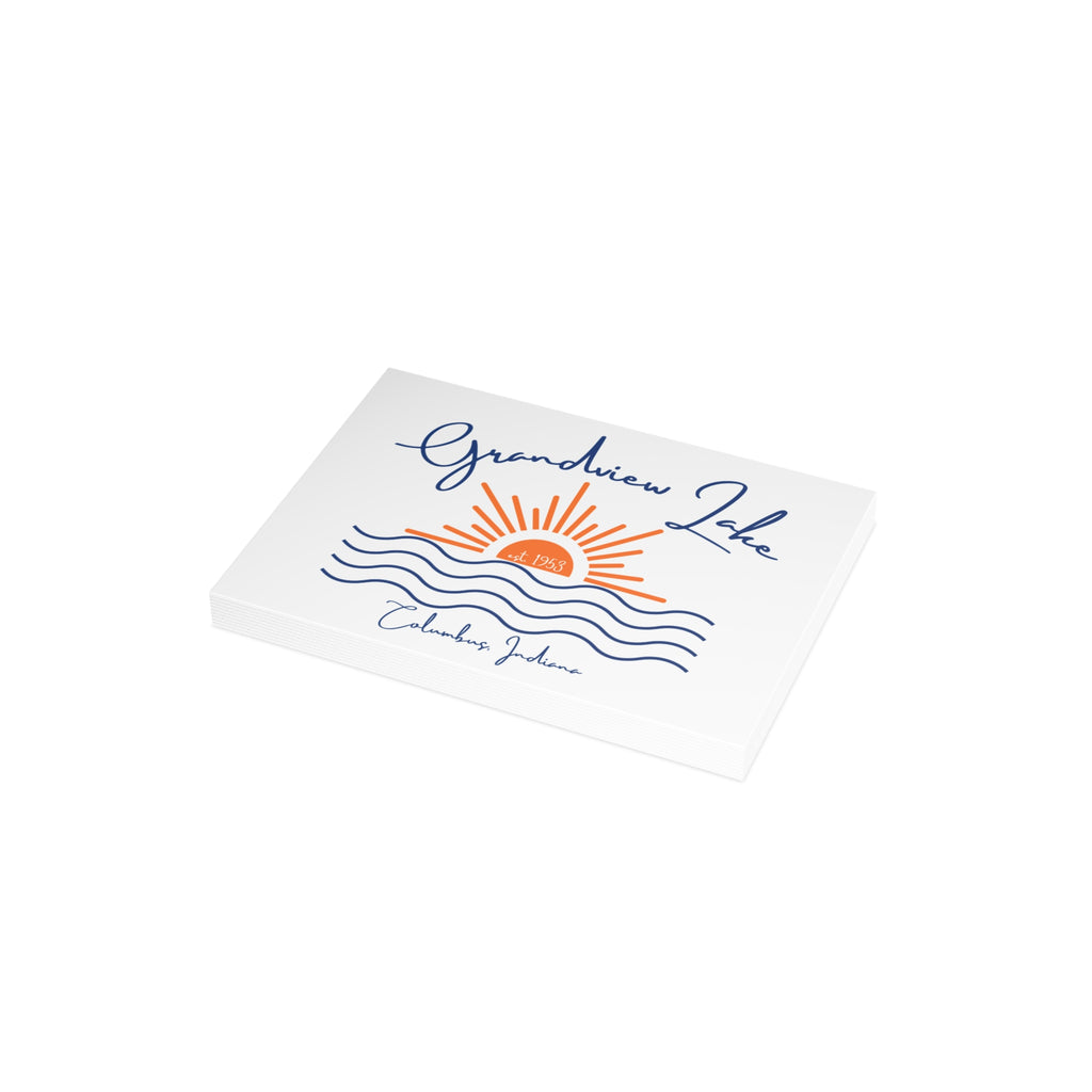 Postcard Bundles (envelopes not included) - Grandview Lake Script Sunset over Water