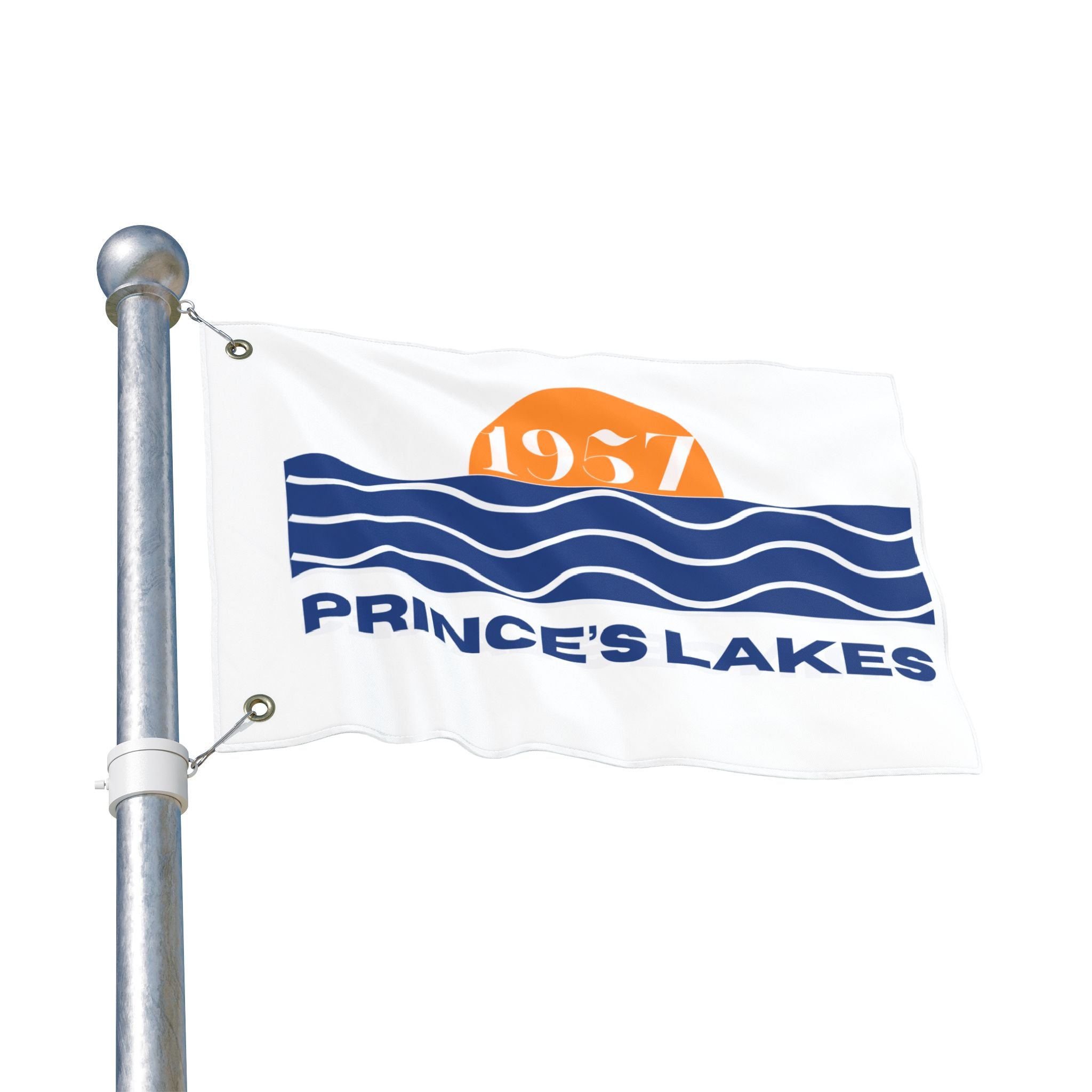 Prince's Lakes 1957 Flag — Double-Sided Lake House Banner