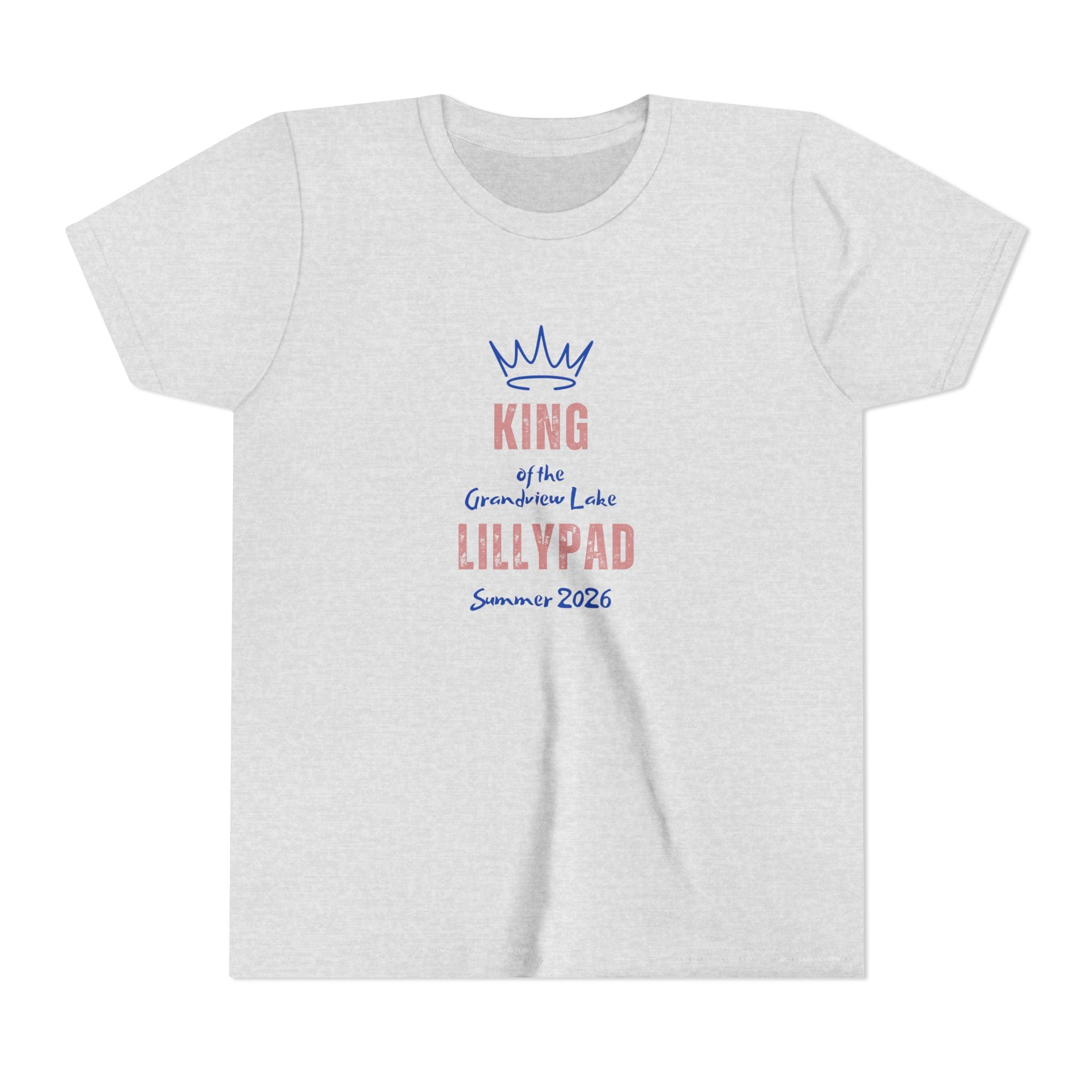 King of the Grandview Lake Lillypad Youth Tee — Cute Summer 2026 Kids Shirt