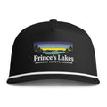 Sunset Lakes Rope Cap — "Prince's Lakes" White Font Embroidered Trucker Hat