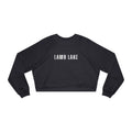 Lamb Lake Cropped Pullover — Minimal White Fleece for Women