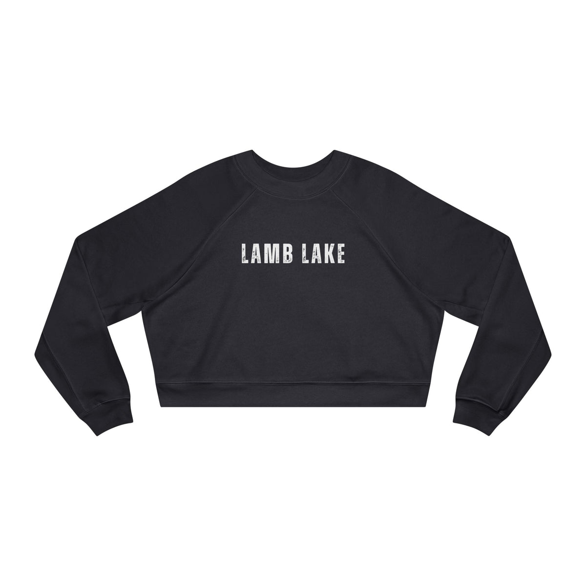 Lamb Lake Cropped Pullover — Minimal White Fleece for Women