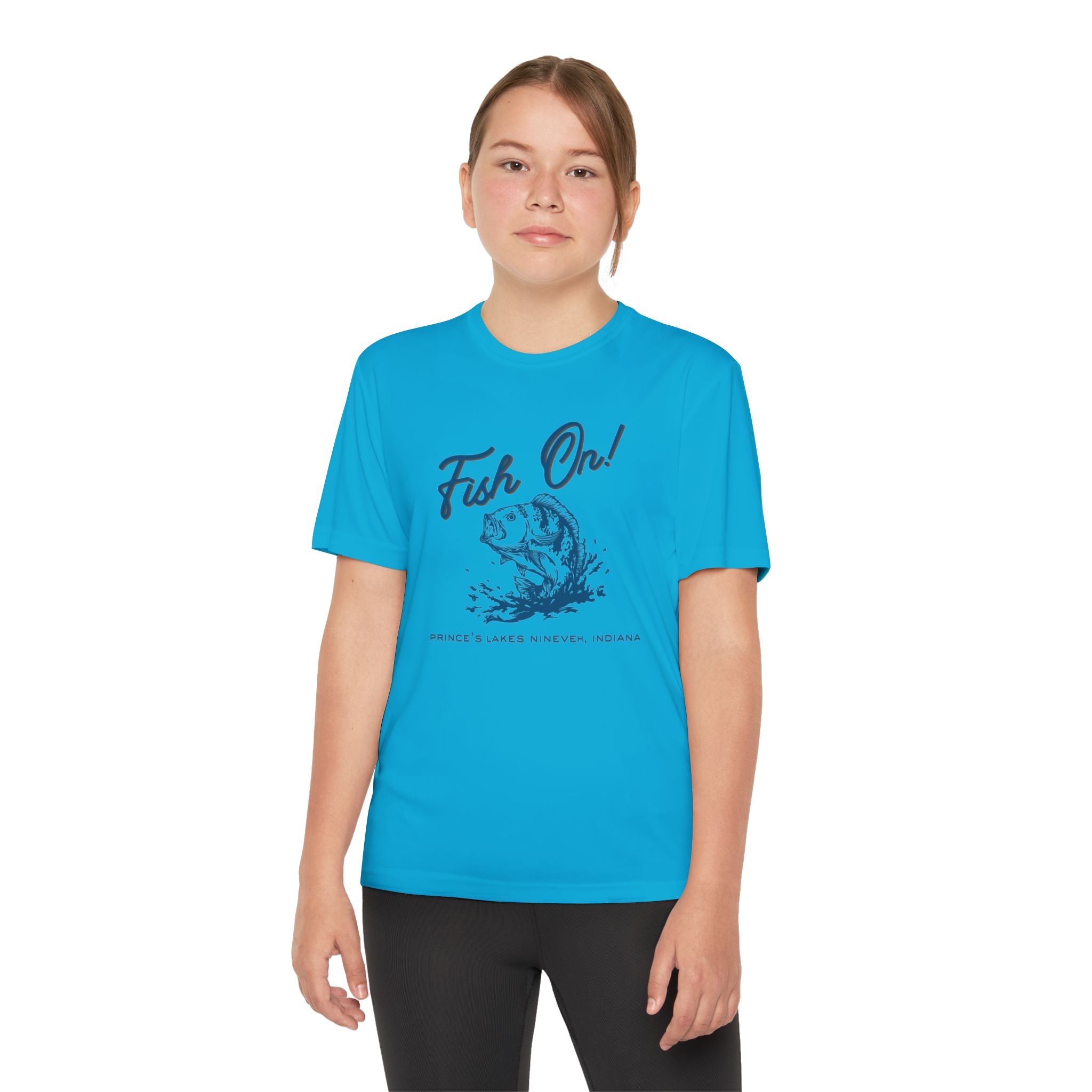 Youth Performance Tee — Prince's Lakes "Fish On!" Graphic T-Shirt