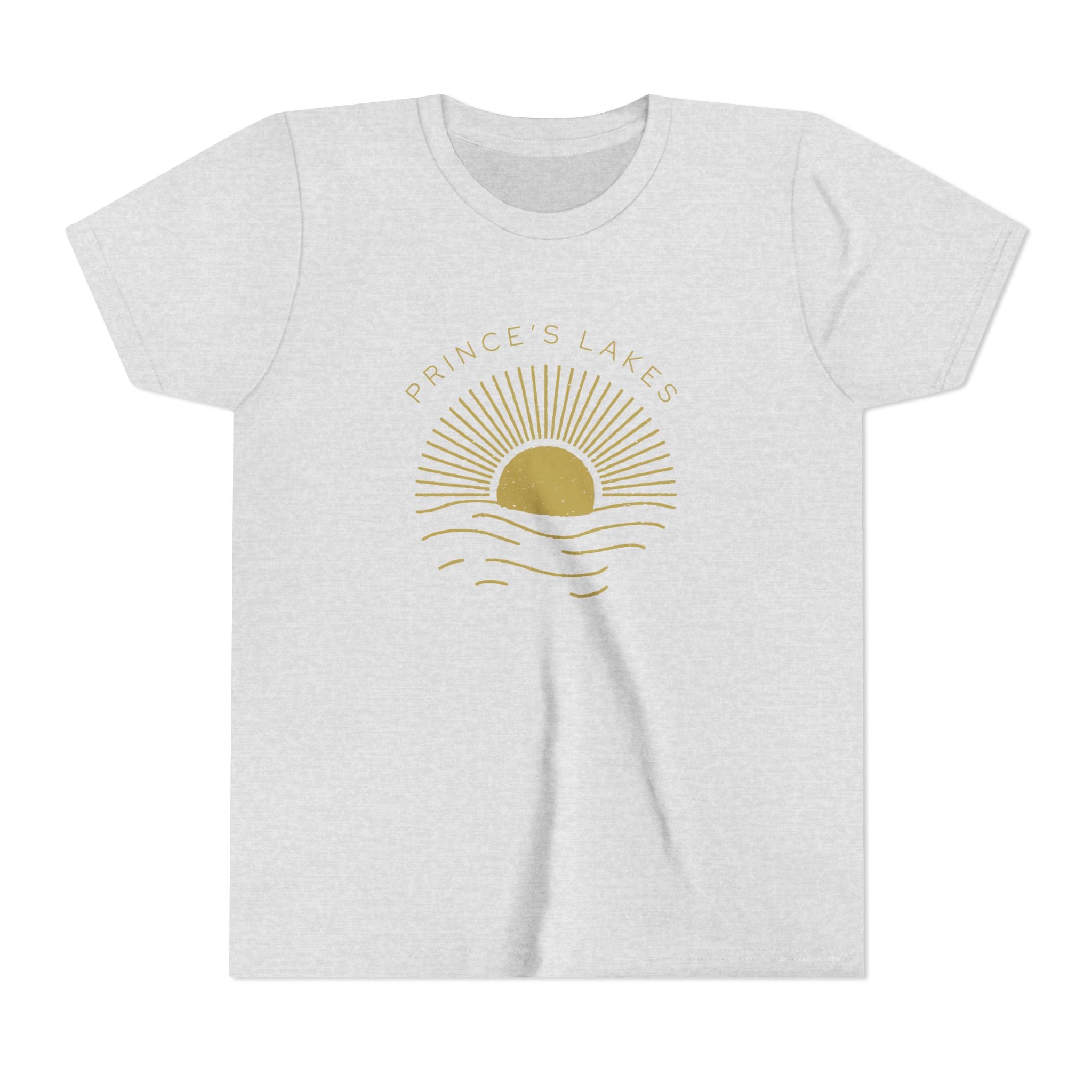 Youth Tee — 'Prince's Lakes' Golden Hour Sunset Kids T-Shirt