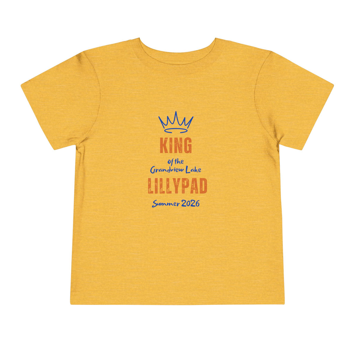 King of the Lillypad Toddler Tee — Grandview Lake Summer 2026'
