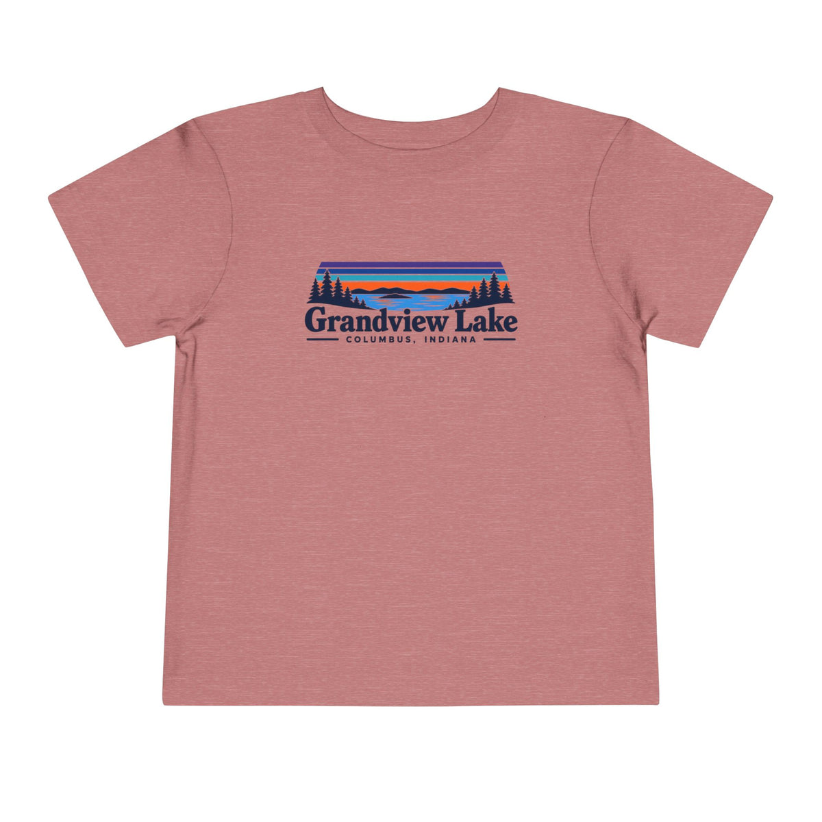 Toddler Tee - "Grandview Lake" Retro Sunset Graphic