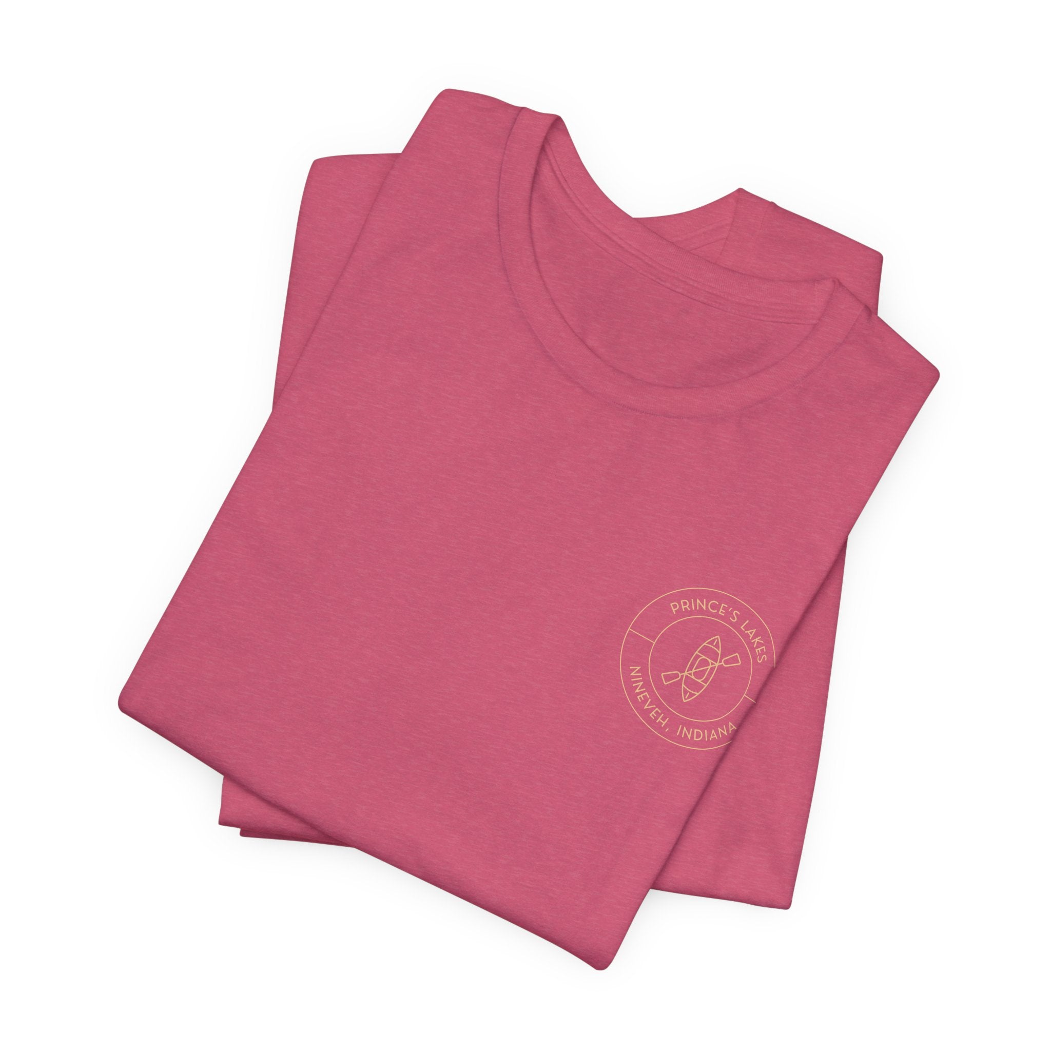 Kayak Pocket & Back Print Prince's Lakes Minimalist Tee —  Short Sleeve Shirt