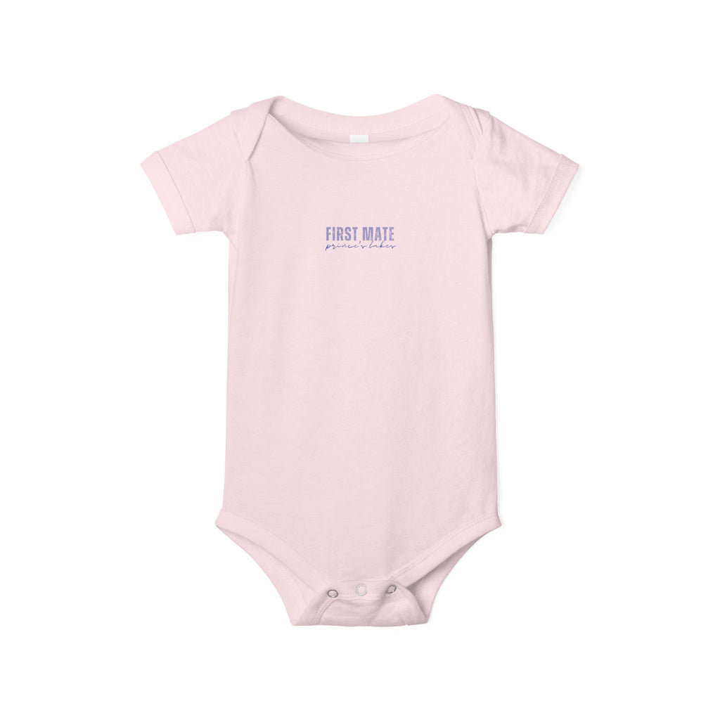 Infant Onesie "First Mate" Baby Bodysuit – Cute Nautical Newborn Gift