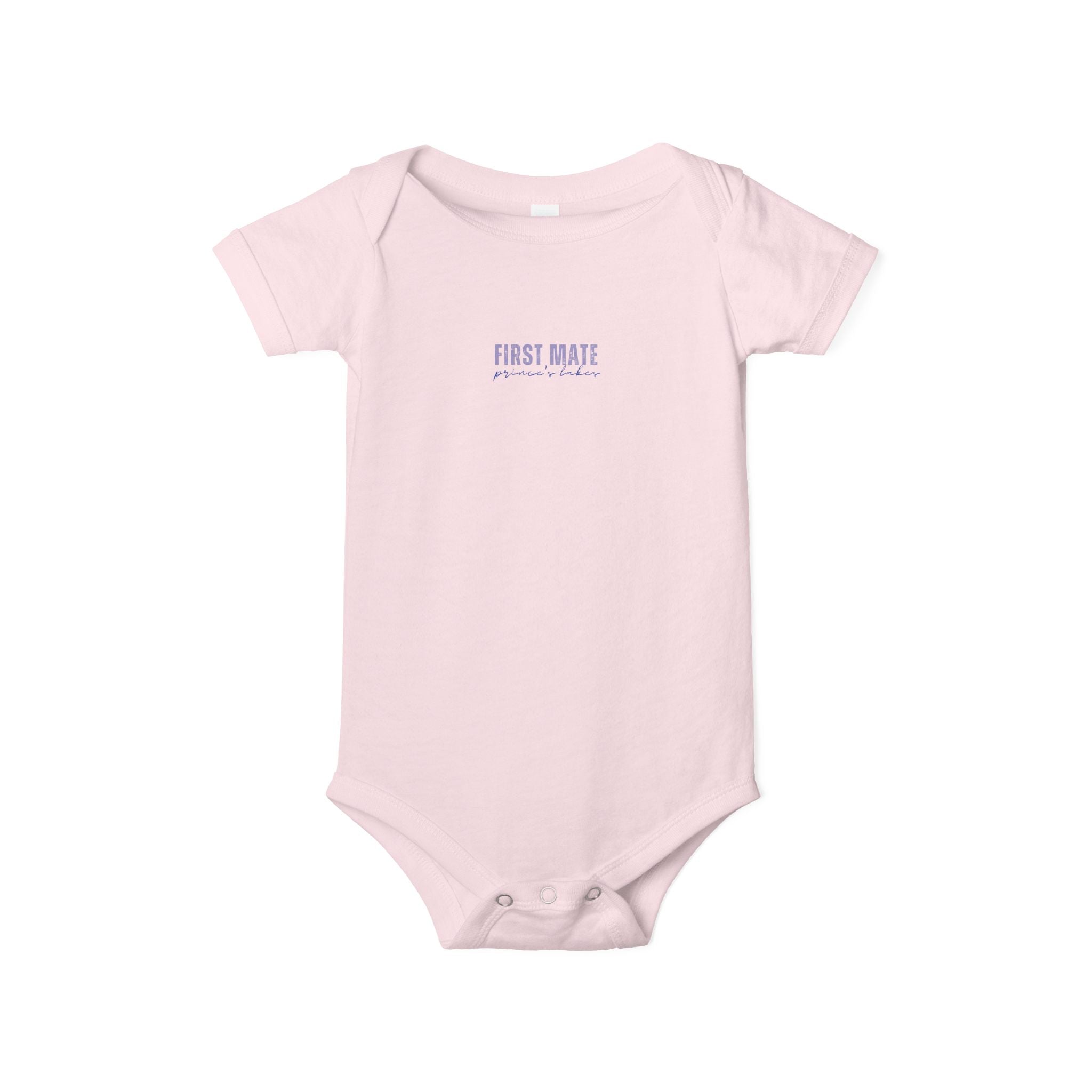 Infant Onesie "First Mate" Baby Bodysuit – Cute Nautical Newborn Gift