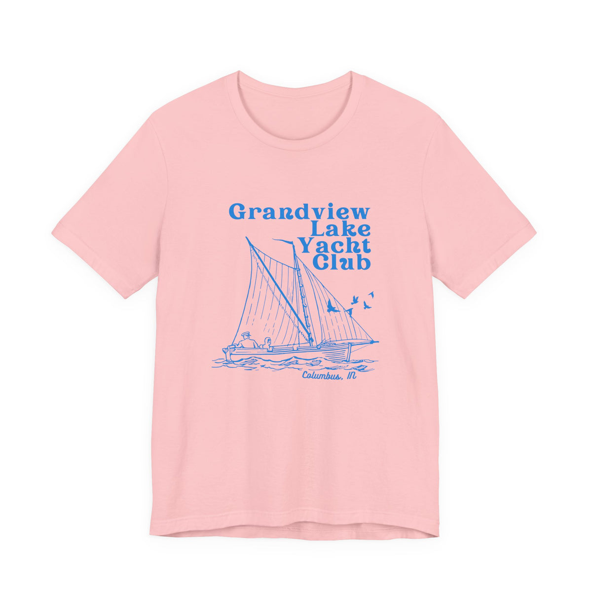 Sailboat Tee – "Grandview Lake Yacht Club" Vintage Boating T-Shirt