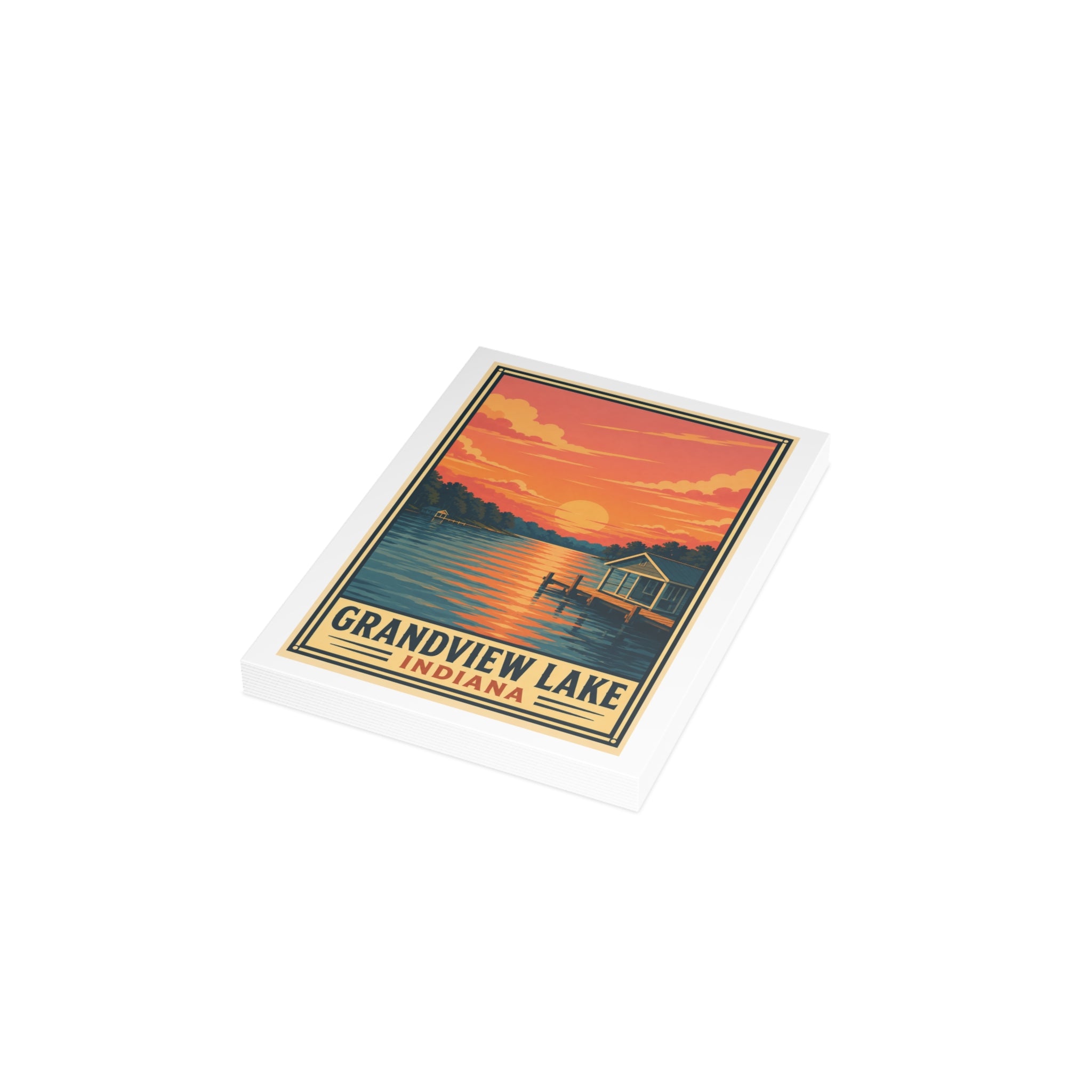 Grandview Lake National Park Style Postcard Bundle