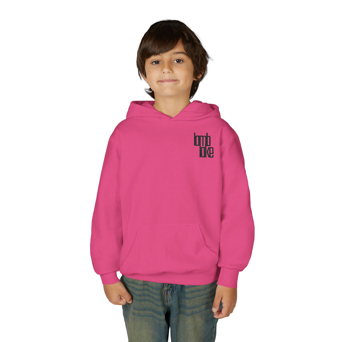 Youth Hoodie - Lamb Lake Retro Sunrise Logo Pullover