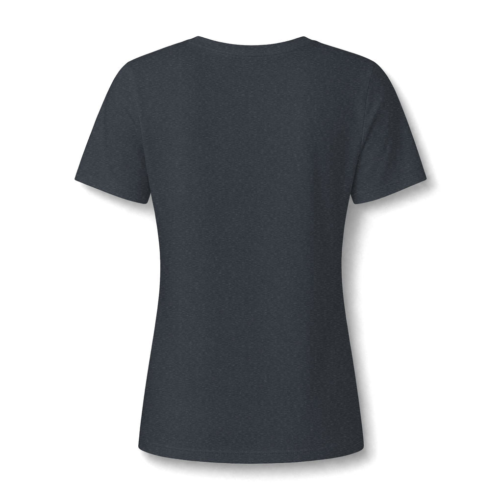 Lamb Lake Women's V-Neck Tee — Sunset Lake Graphic