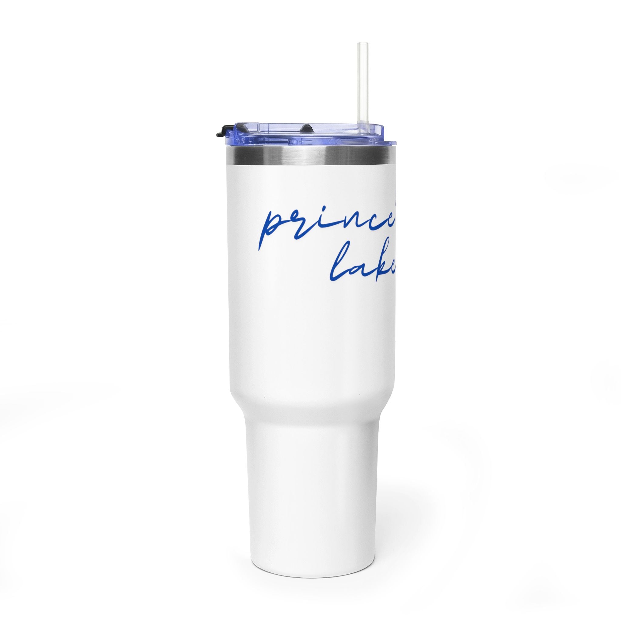 40oz Vacuum Tumbler — 'Prince Lakes' Script Insulated Travel Mug