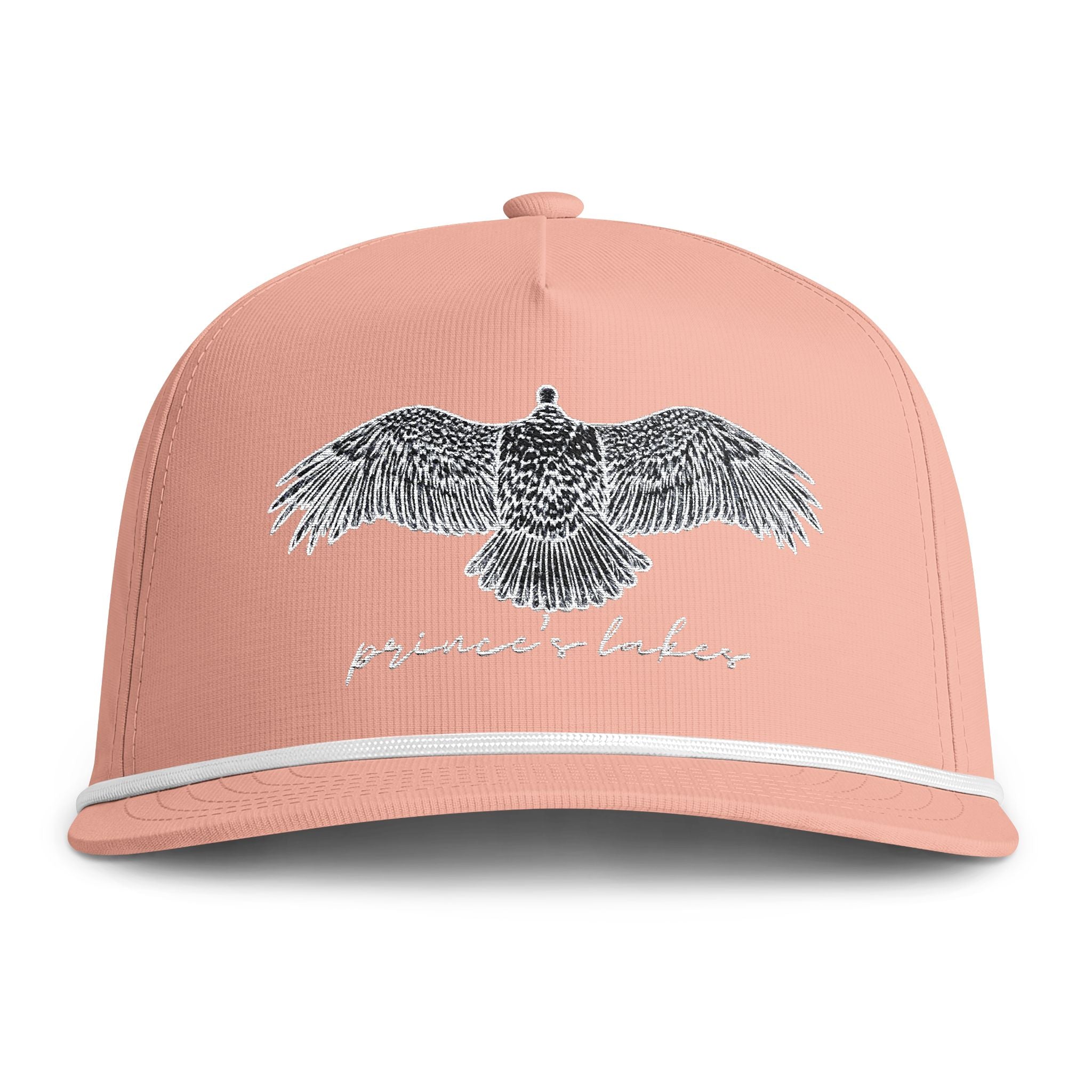 Prince's Lakes Turkey Vulture Embroidered Sunwashed Rope Cap