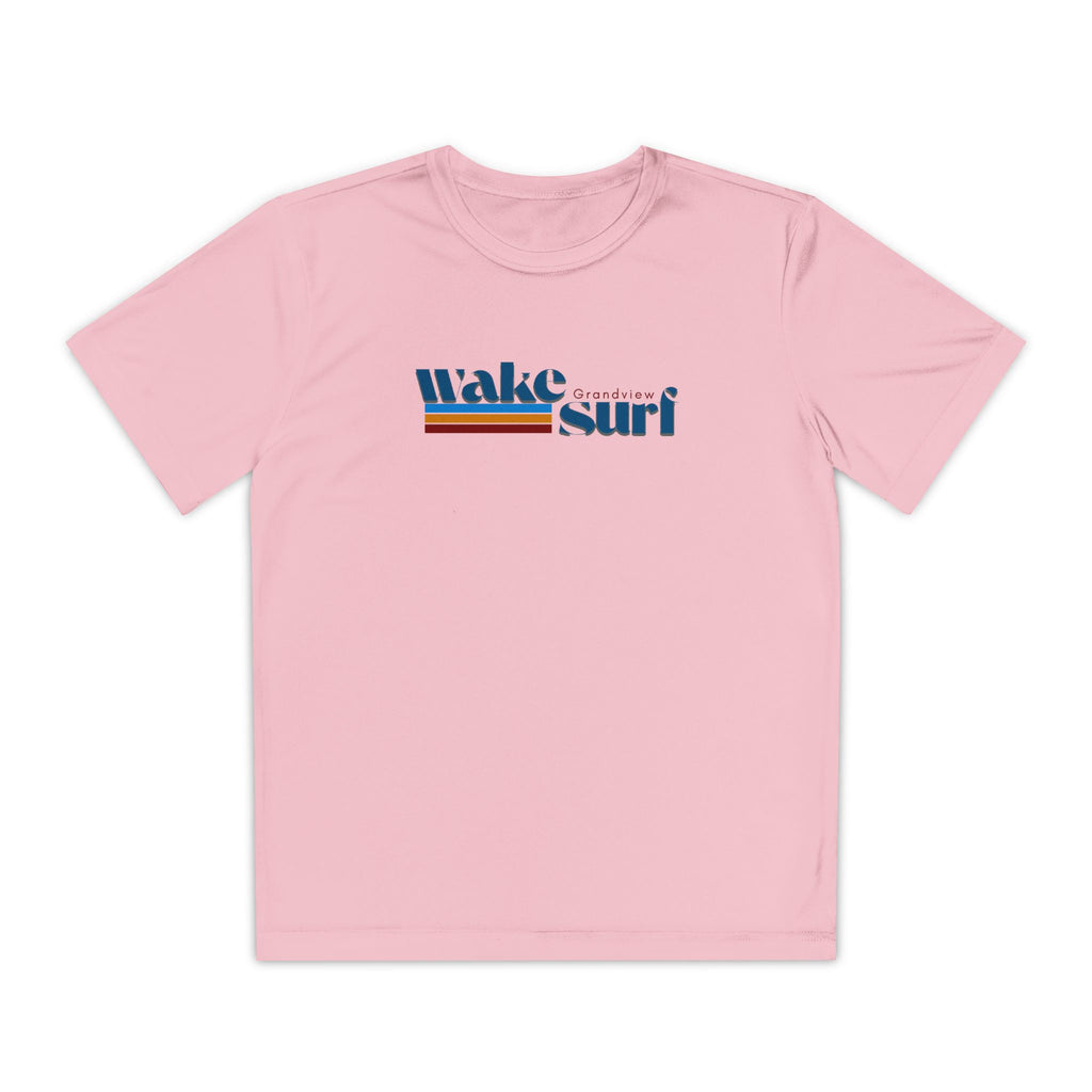 Youth Wake Surf Grandview Tee – Retro Striped Wake Surfing Shirt