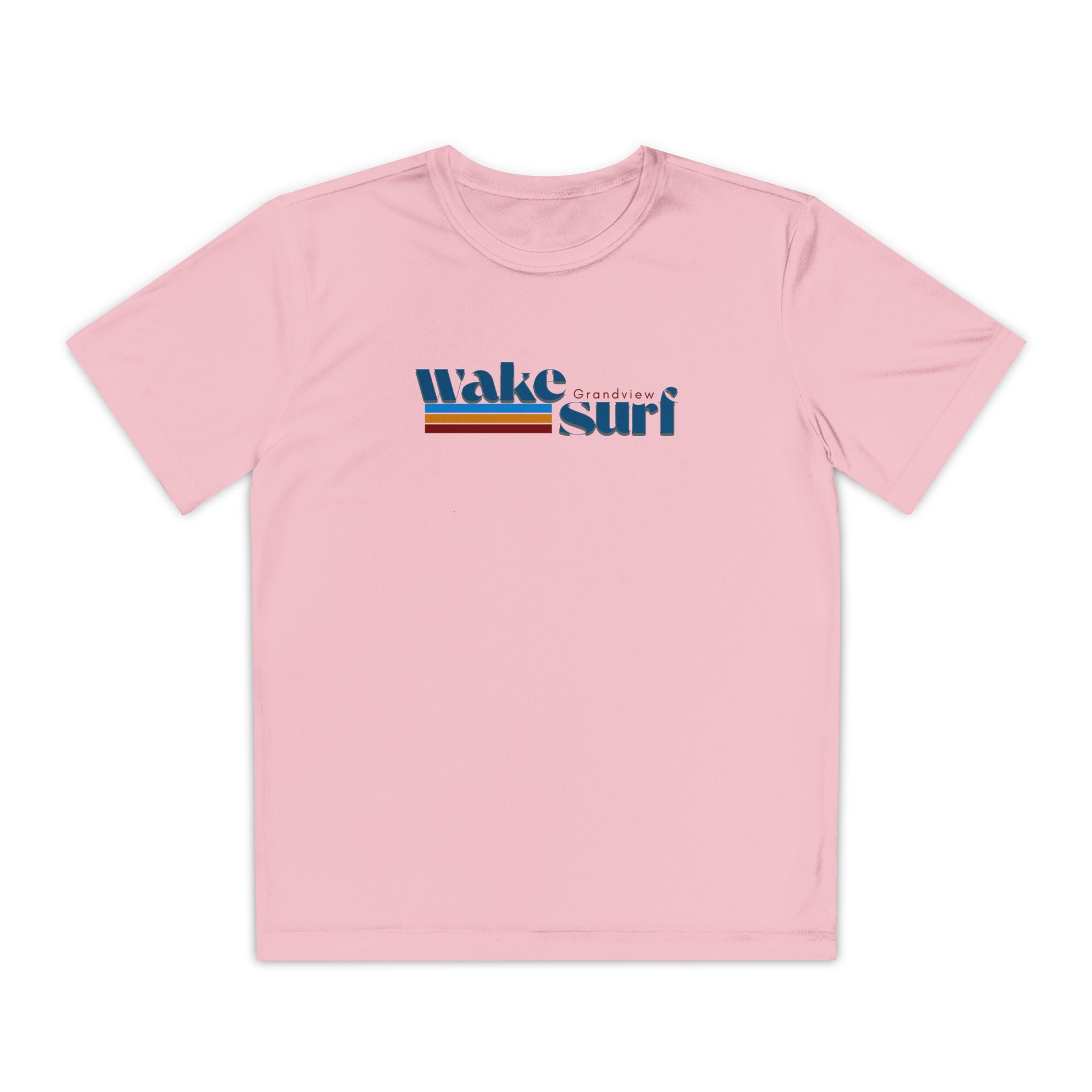Youth Wake Surf Grandview Tee – Retro Striped Wake Surfing Shirt