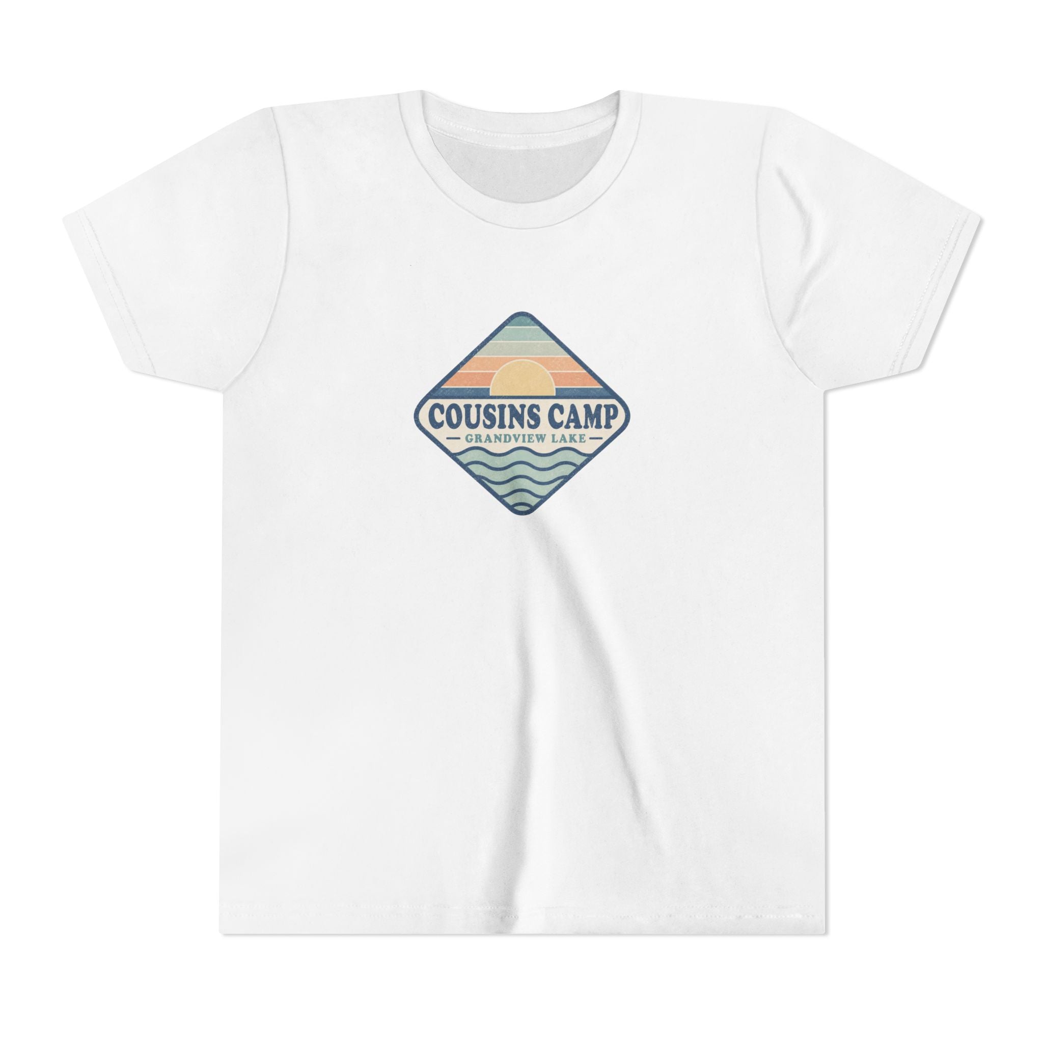 Cousins Camp Youth Tee — Retro Lakeside Summer Camp Kids Shirt