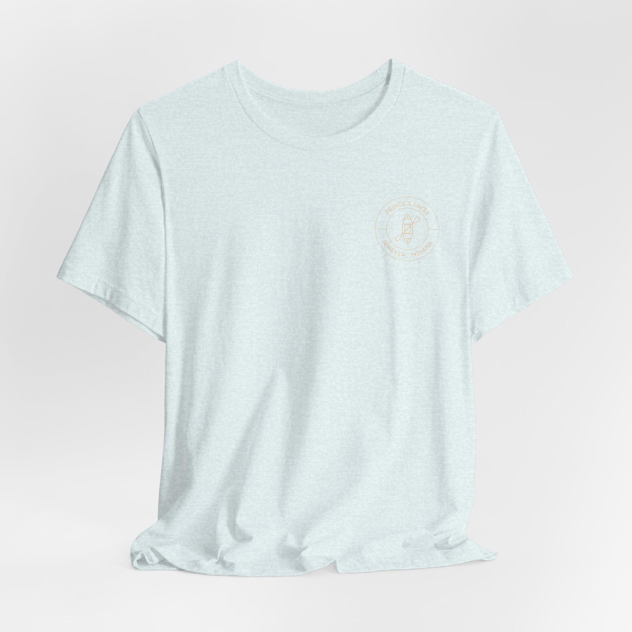 Kayak Pocket & Back Print Prince's Lakes Minimalist Tee —  Short Sleeve Shirt